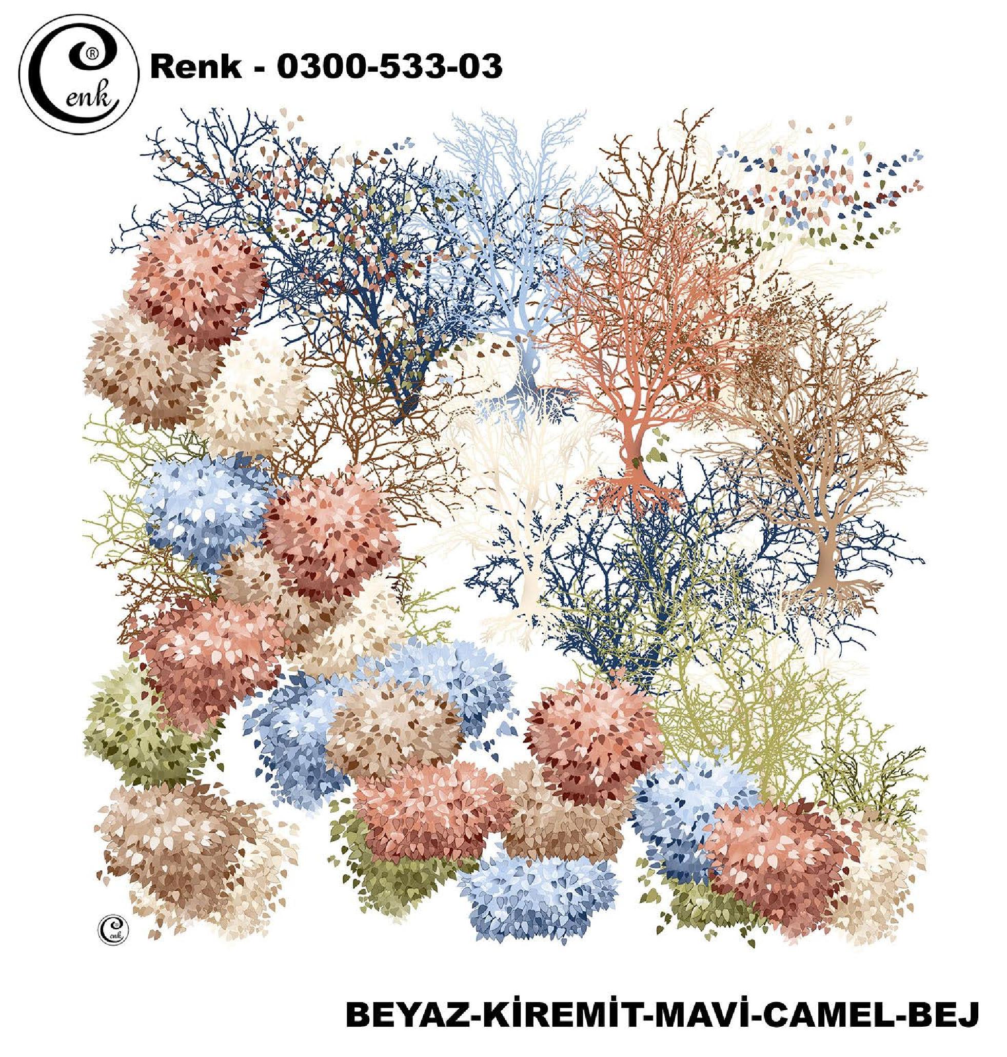 Cenk Desenli Yazma 533 - 533-03