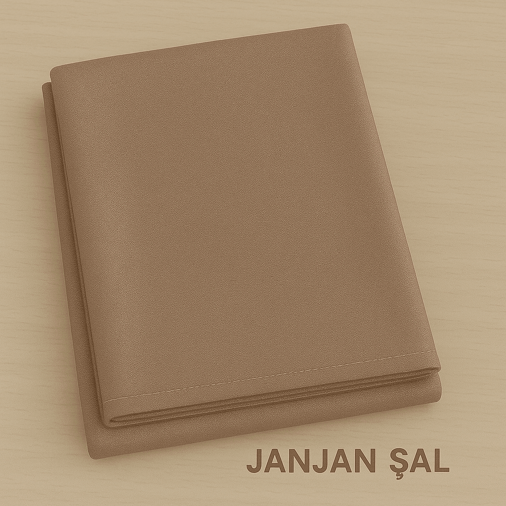 Eyfel Jan Jan Şal - Sıcak Vizon