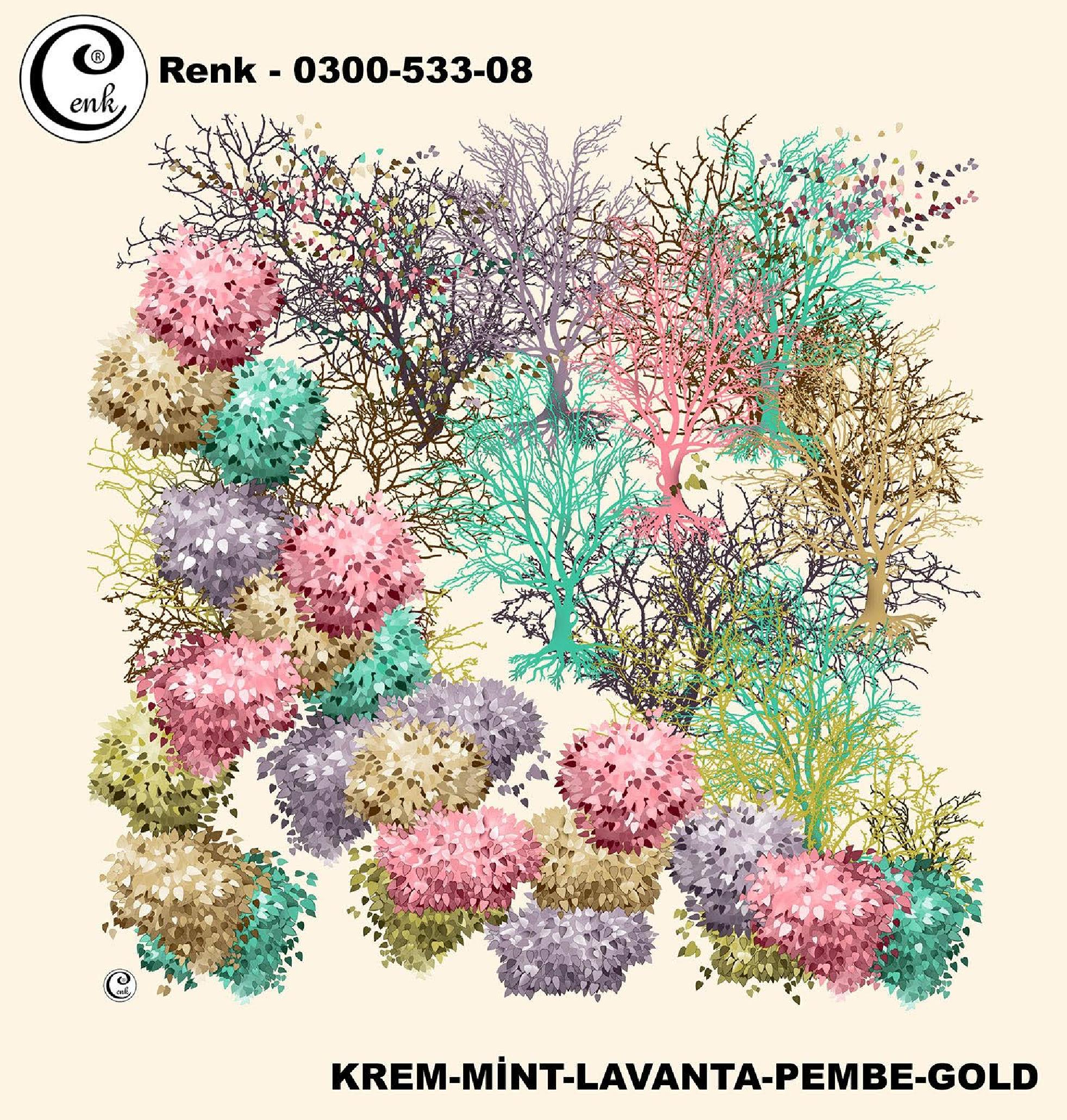 Cenk Desenli Yazma 533 - 533-08