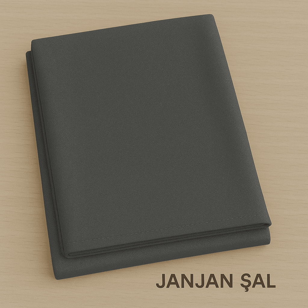 Eyfel Jan Jan Şal - Koyu Gri