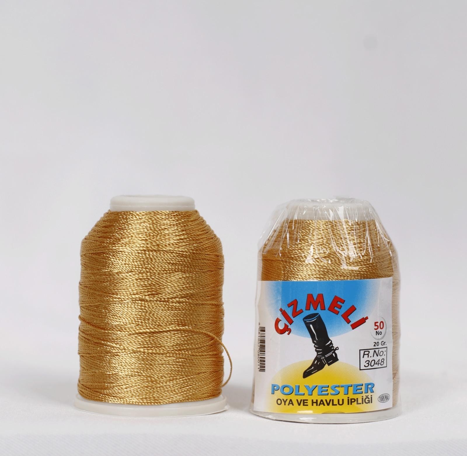 Çizmeli 20 Gram Oya İpi ( Reyyan Düz Yazma ) - 3048 - R/76 Gold