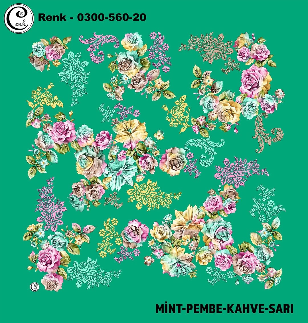 Cenk Desenli Yazma 560 - Renk No : 20