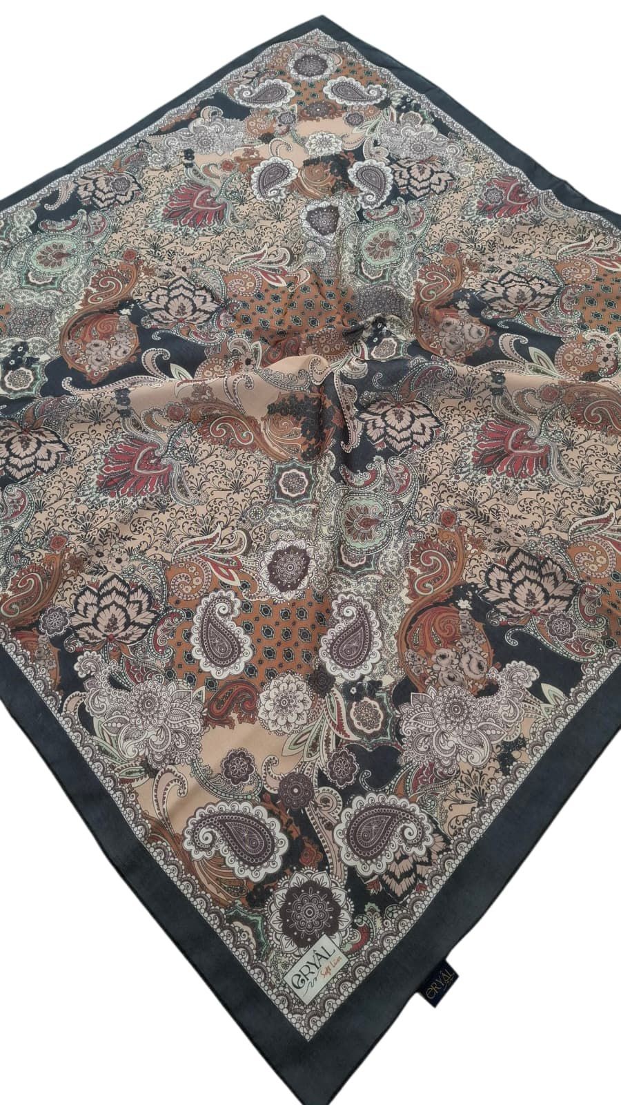 Eryal Lüx Soft Eşarp - Osmanlı Deseni - 07