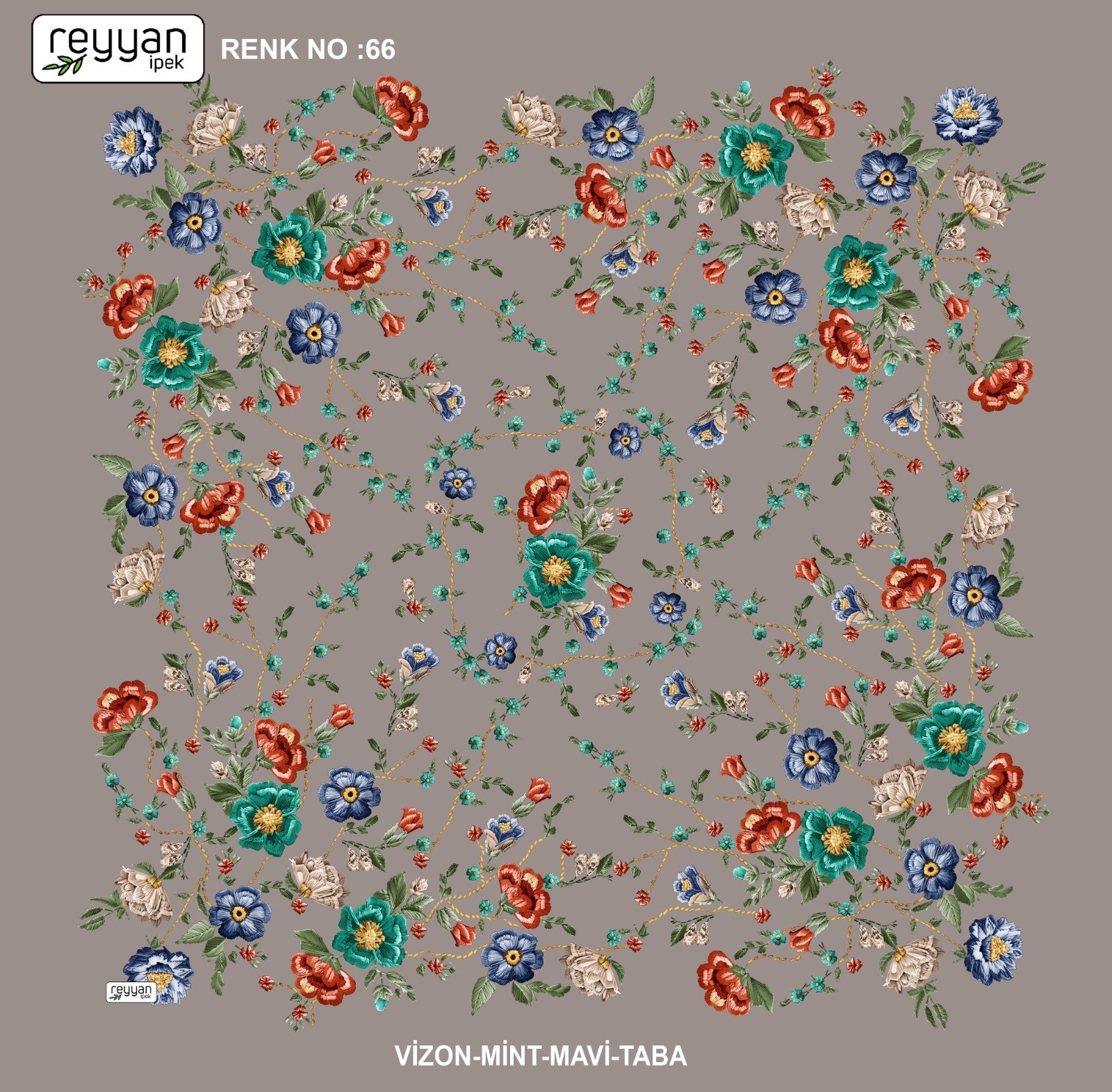 Reyyan Desenli Yazma *72 - Renk No : 66