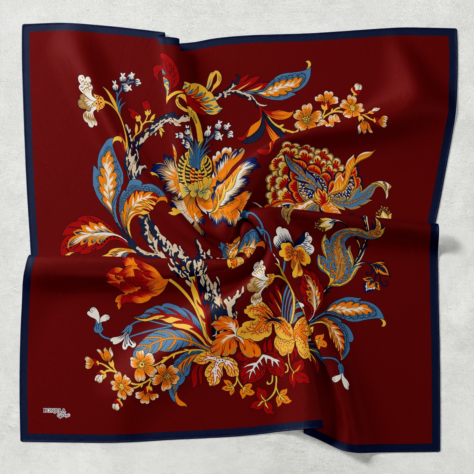 Bonjela Soft Eşarp - Barok Çicek - 13