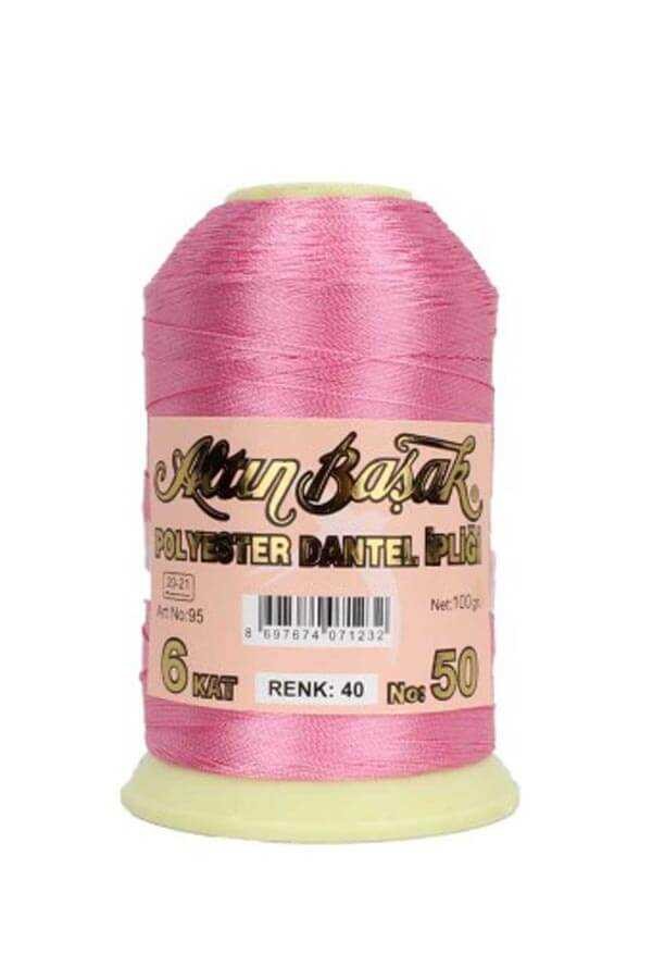 Altınbaşak 100 Gr Dantel İplik - 40 - Toz Pembe