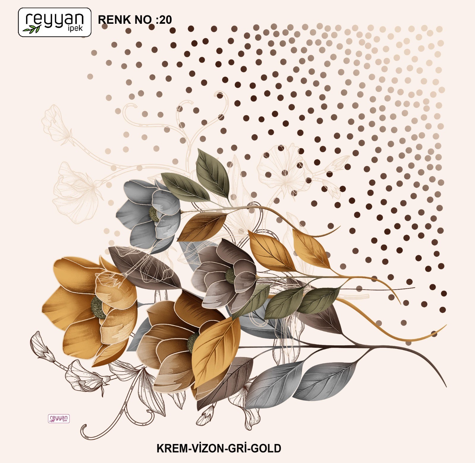 Reyyan Desenli Yazma *75 - Renk No : 20