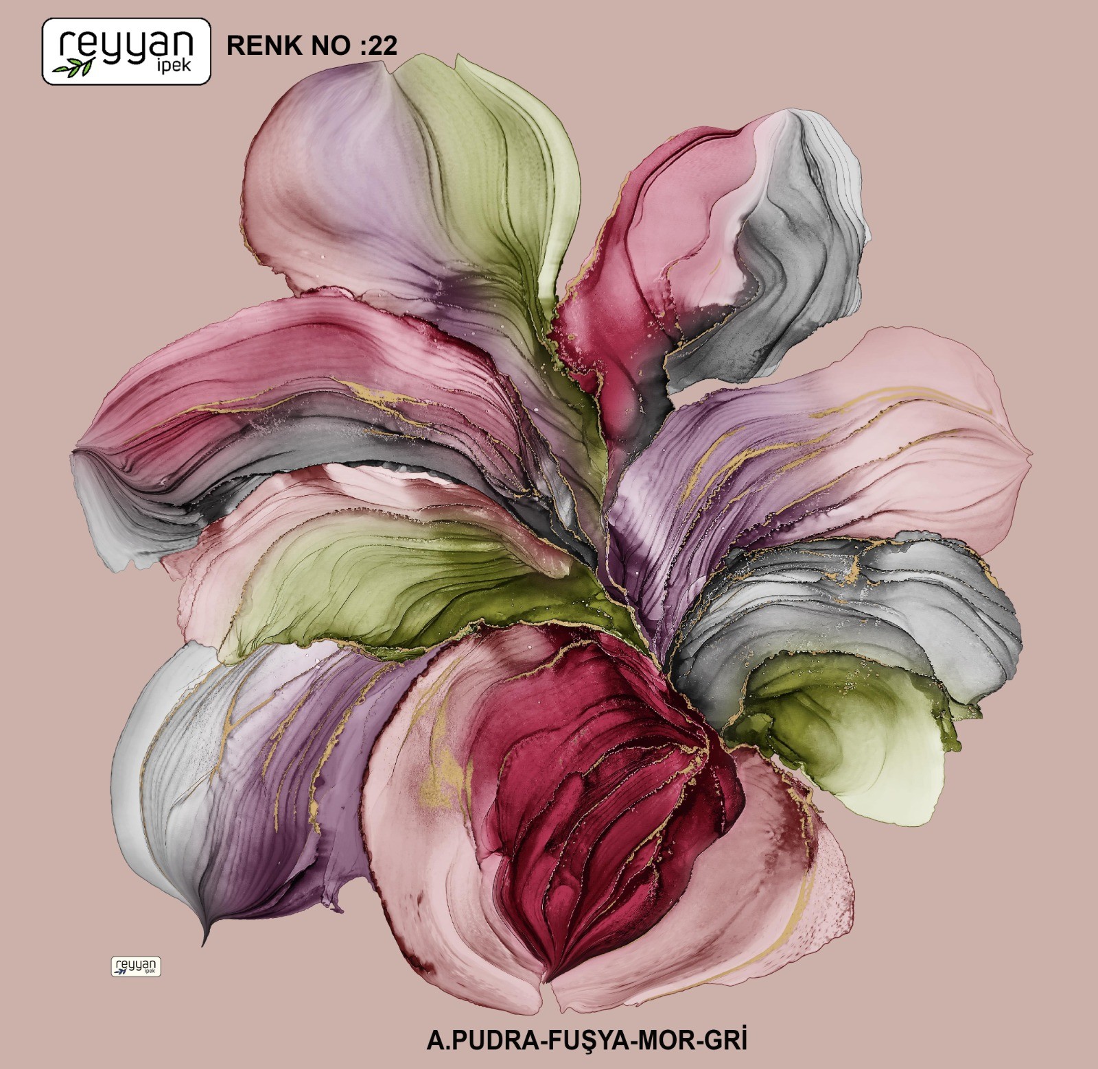 Reyyan Desenli Yazma *70 - Renk No: 22