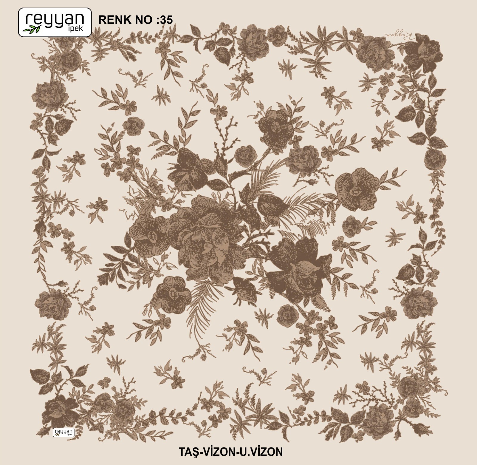 Reyyan Desenli Yazma *71 - Renk No : 35