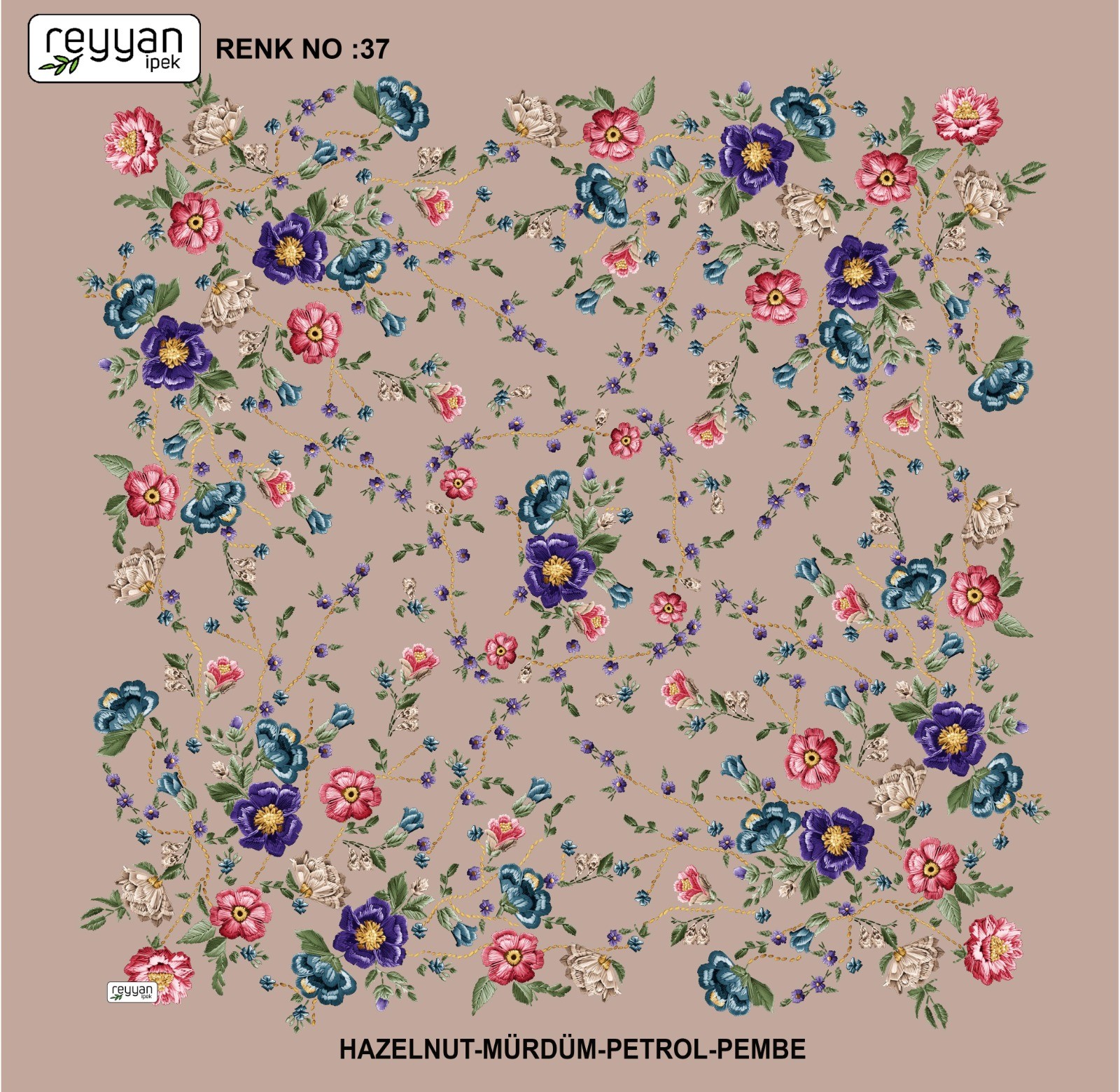 Reyyan Desenli Yazma *72 - Renk No : 37