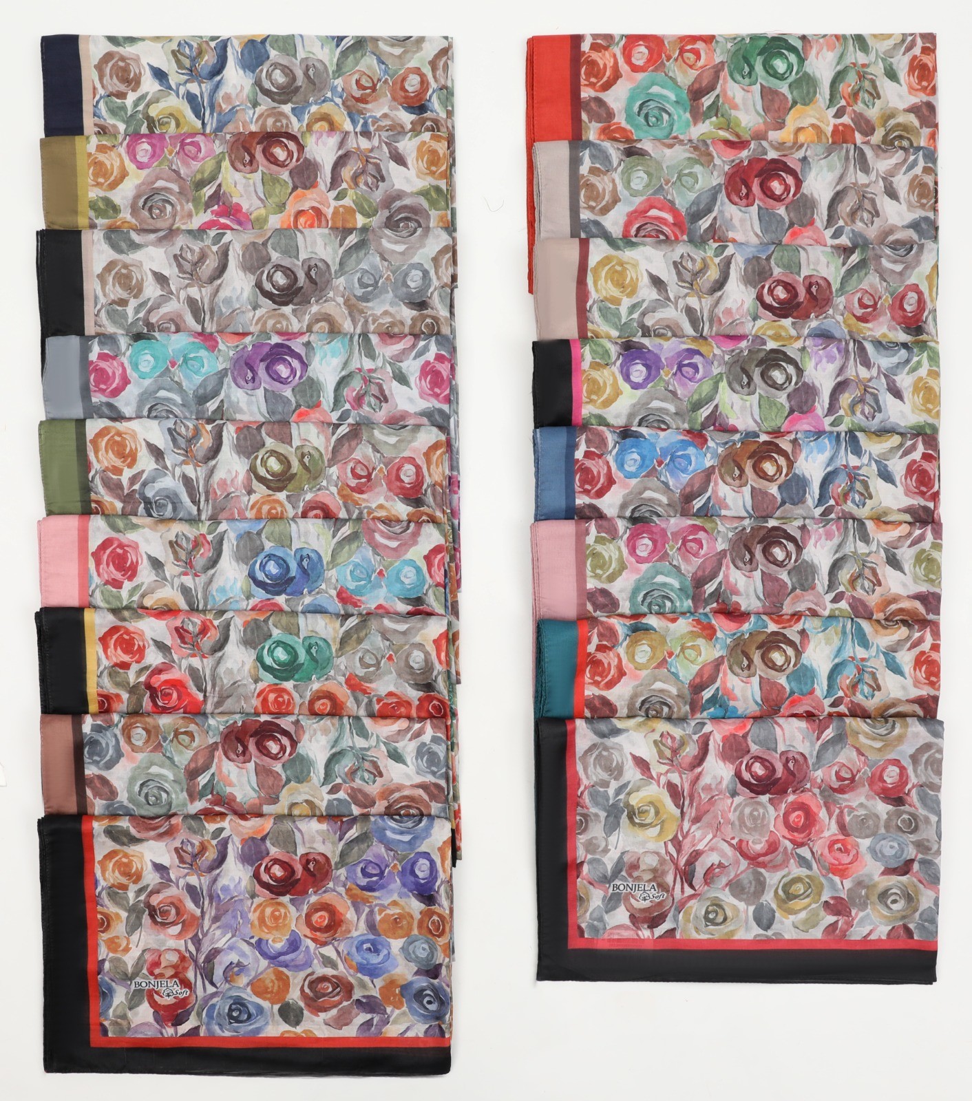 Bonjela Soft Desenli Şal Mix Paket (17'li)