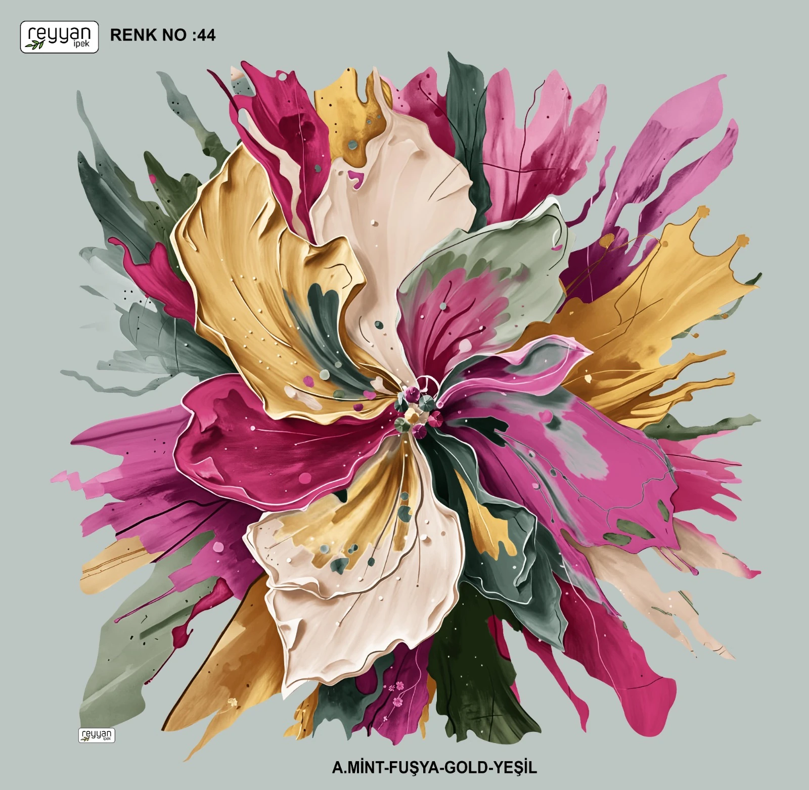 Reyyan Desenli Yazma - Nera / Renk No : 44