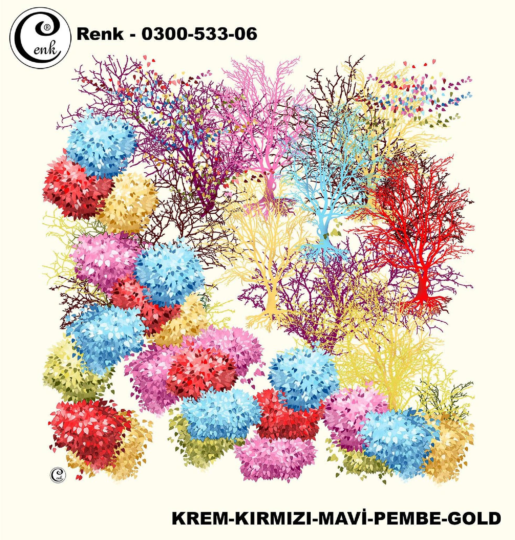 Cenk Desenli Yazma 533 - 533-06