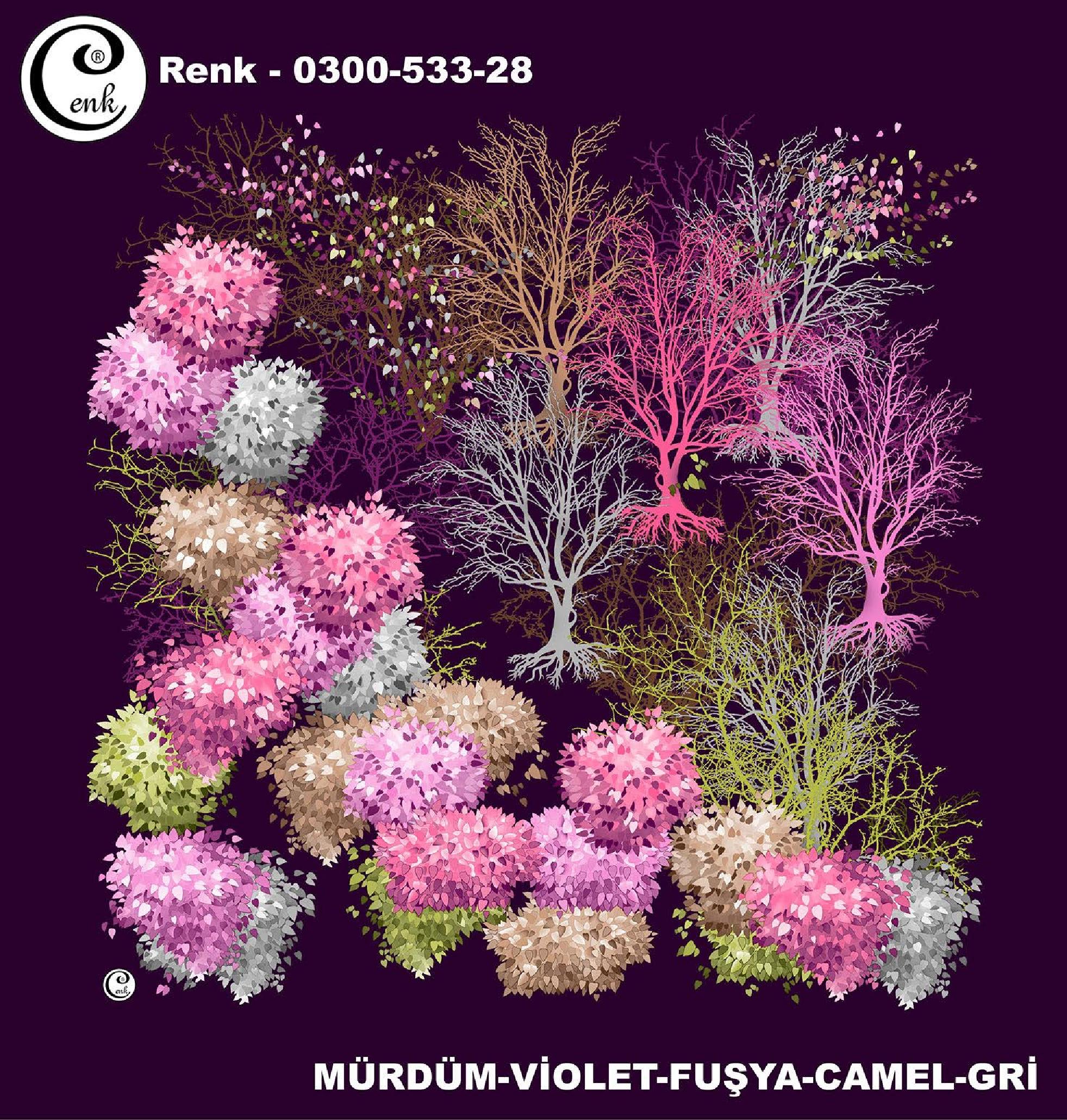 Cenk Desenli Yazma 533 - 533-28