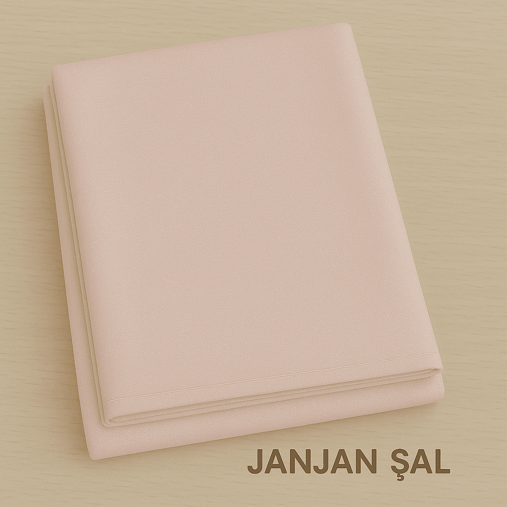 Eyfel Jan Jan Şal - Açık Pudra