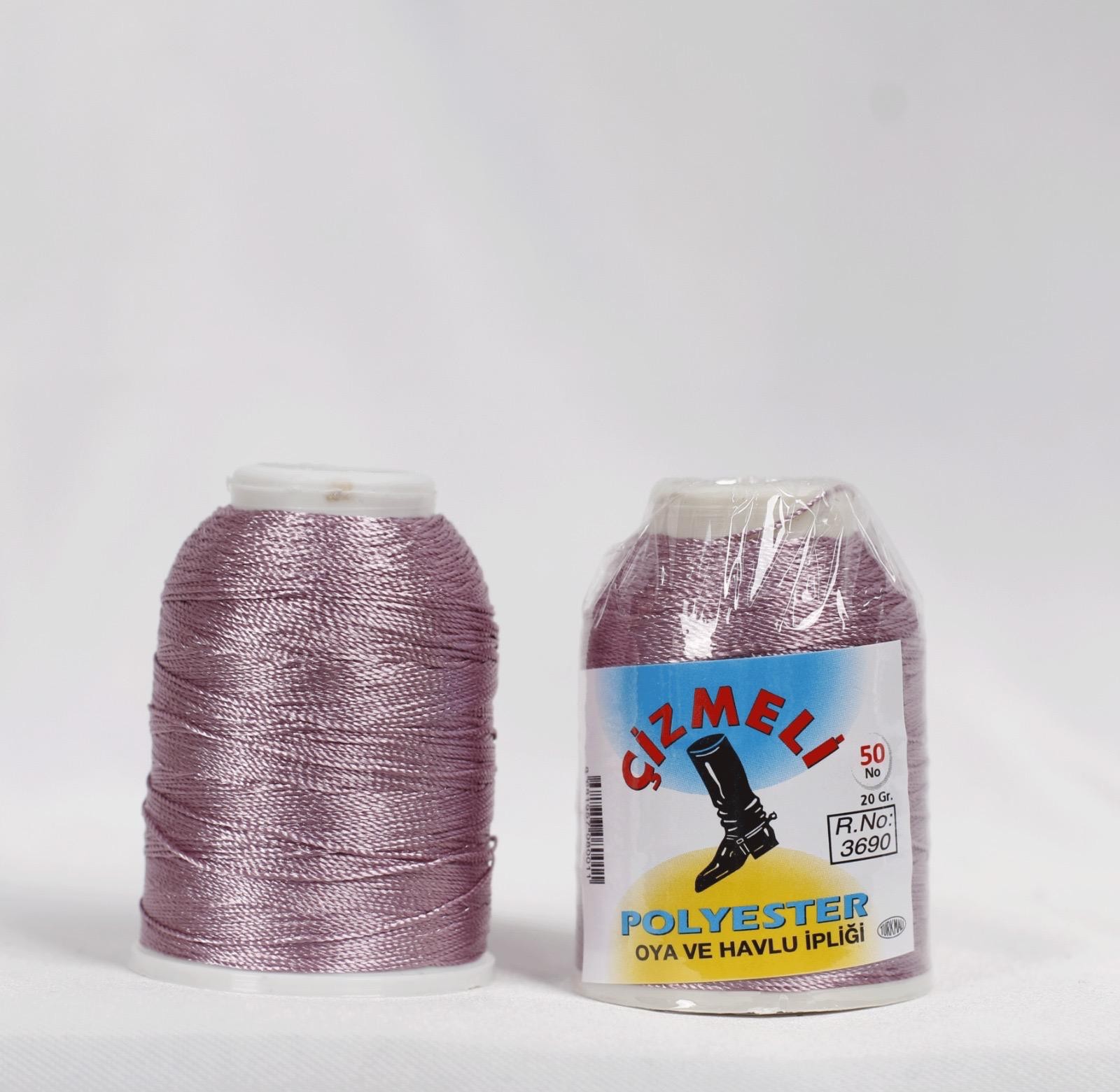 Çizmeli 20 Gram Oya İpi ( Reyyan Düz Yazma ) - 3690 - R/94 Sirke Açık