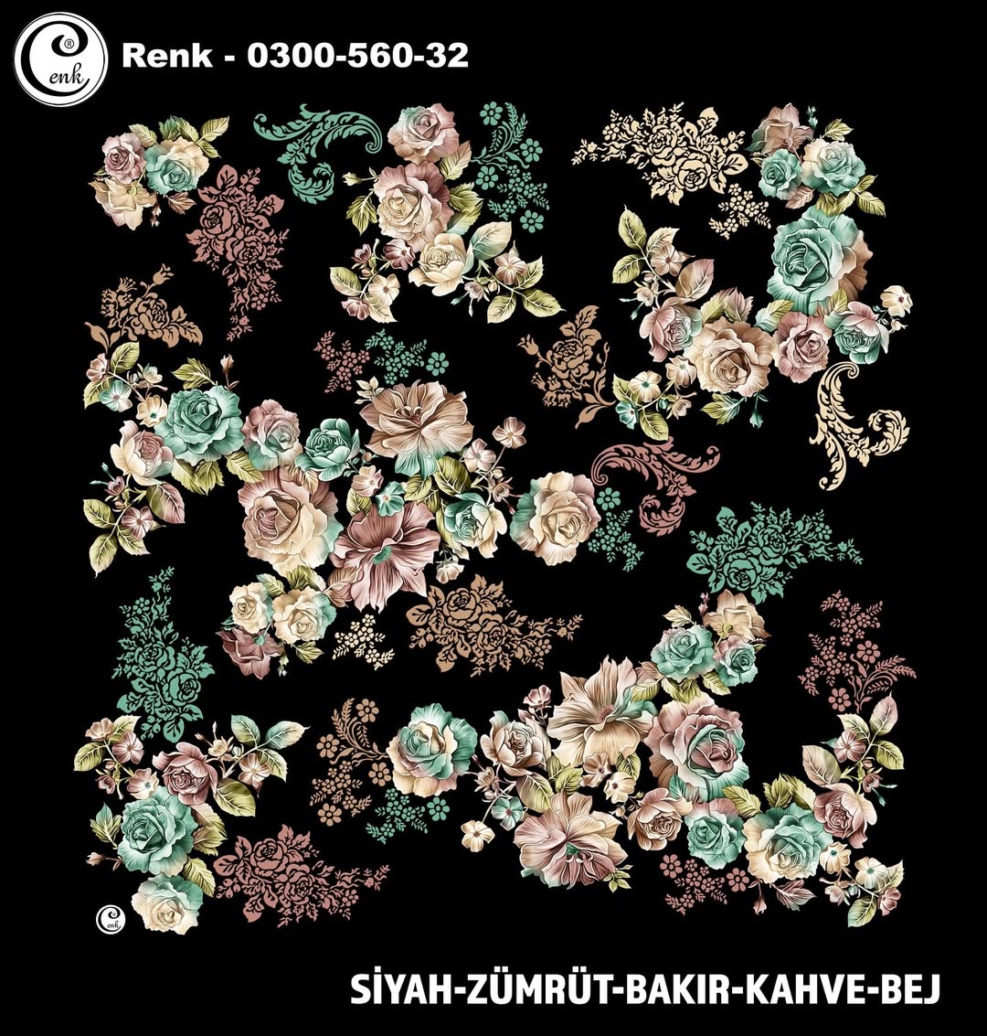 Cenk Desenli Yazma 560 - Renk No : 32