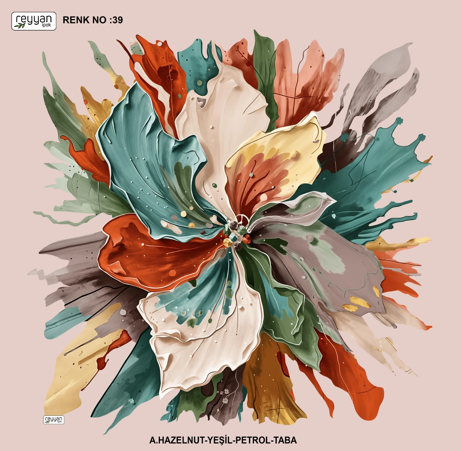 Reyyan Desenli Yazma - Nera / Renk No : 39