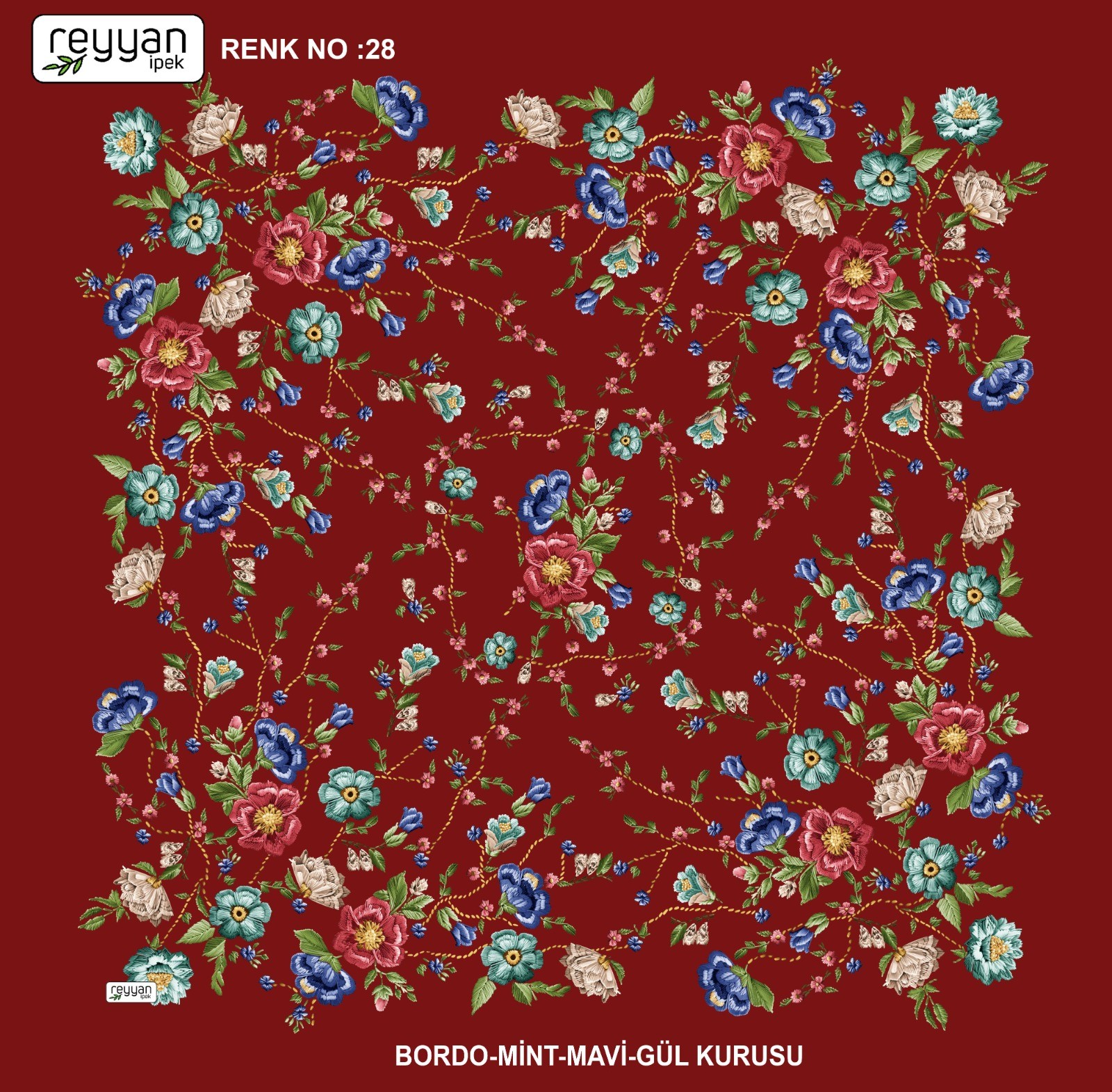 Reyyan Desenli Yazma *72 - Renk No : 28