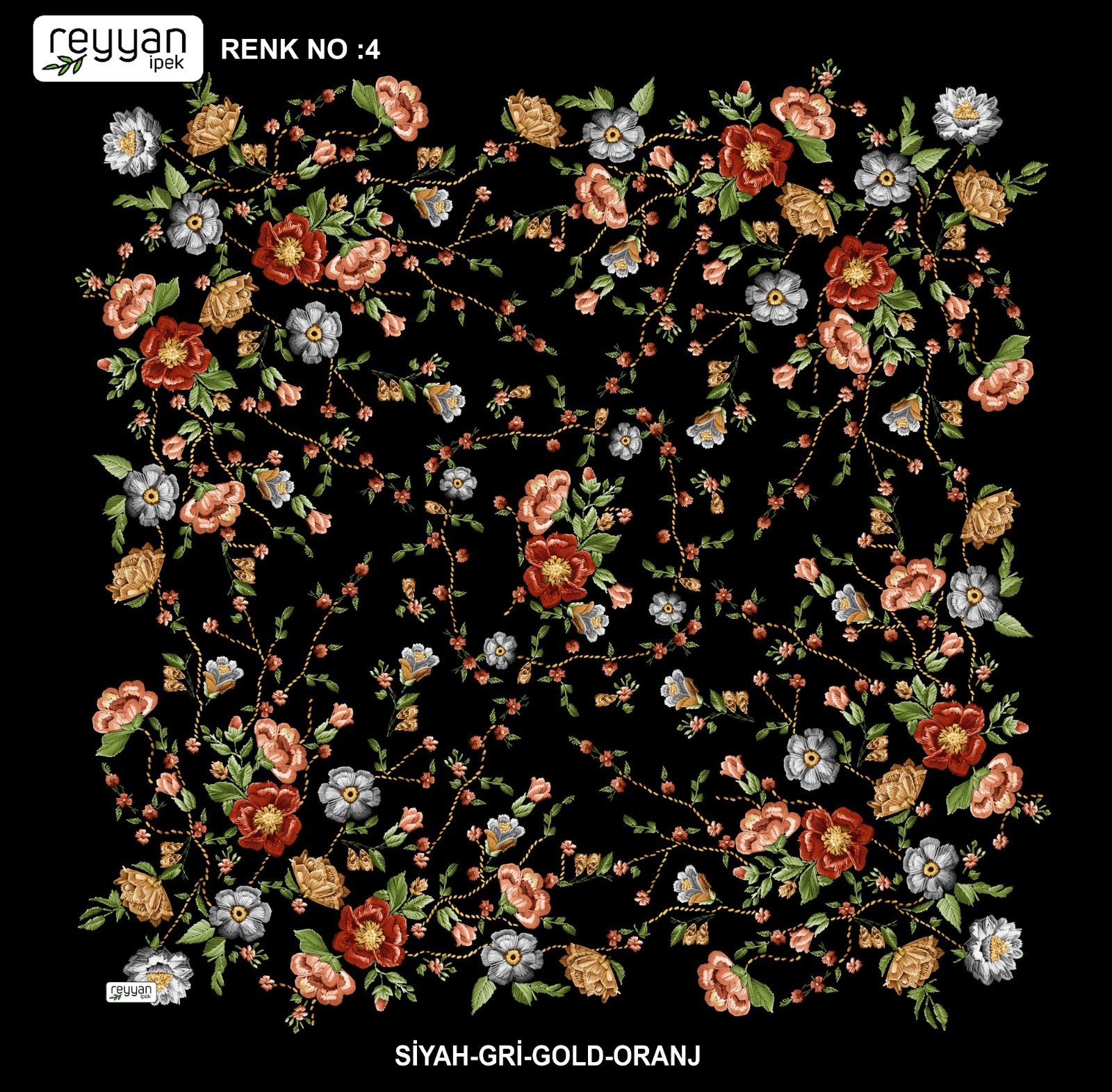 Reyyan Desenli Yazma *72 - Renk No : 4