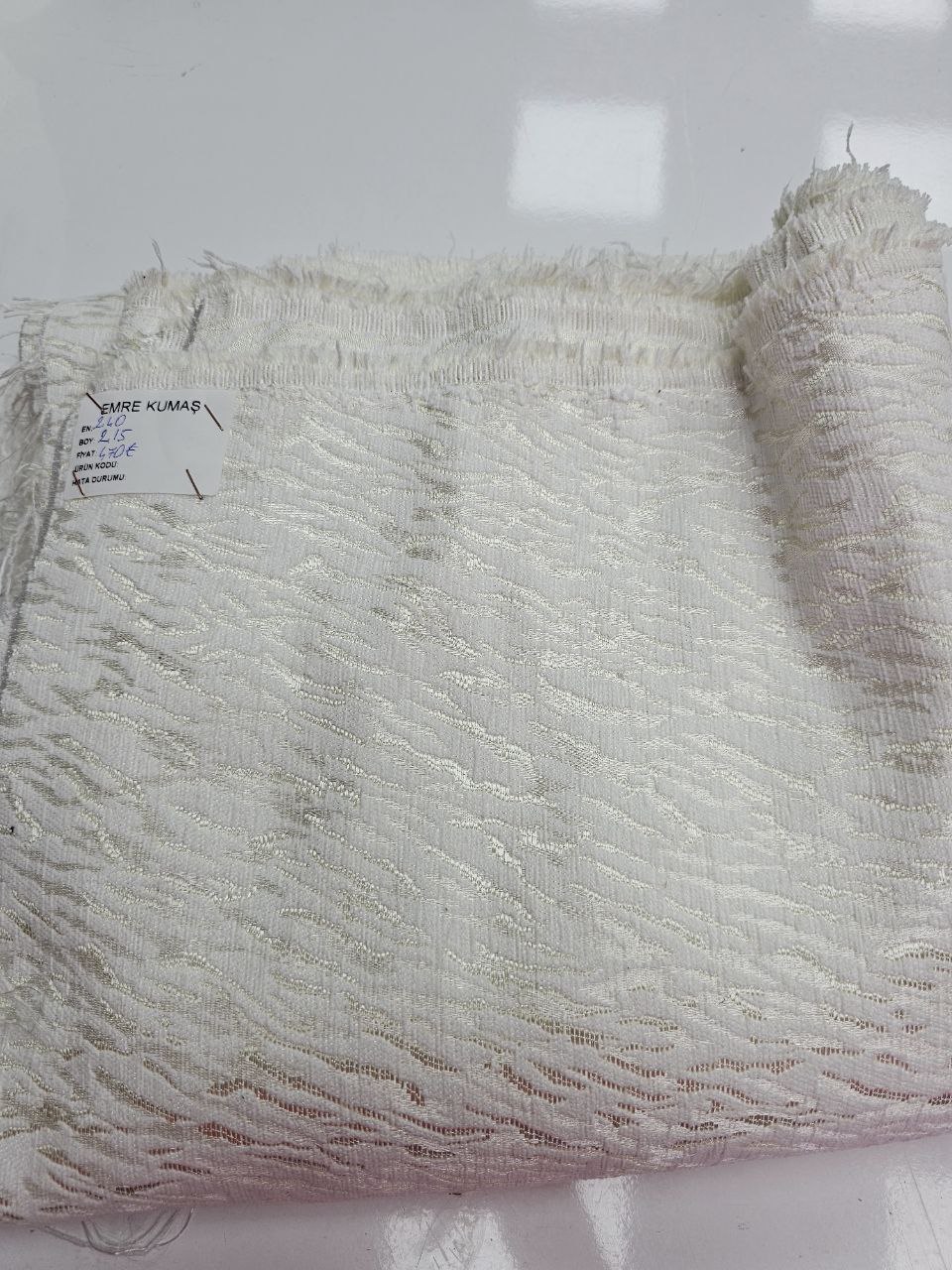 Desenli Şönil Pike Kumaş