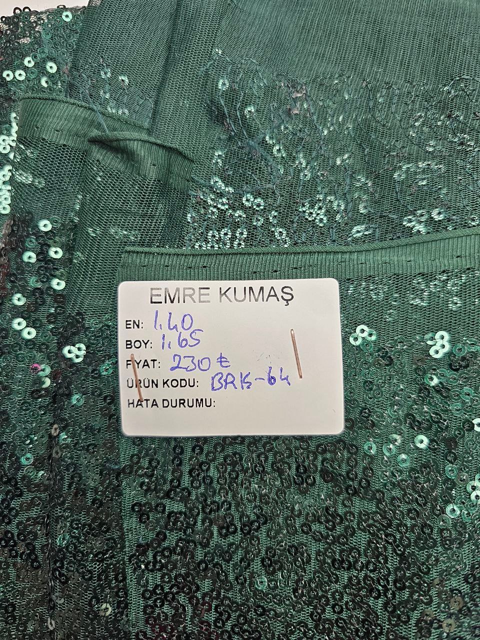 Emerald Green Color Sequin Fabric