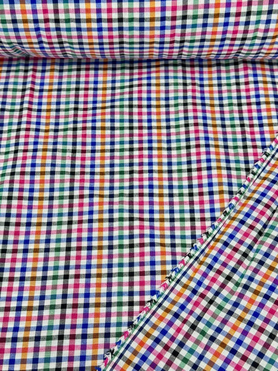 Yellow Gingham Zephyr Fabric