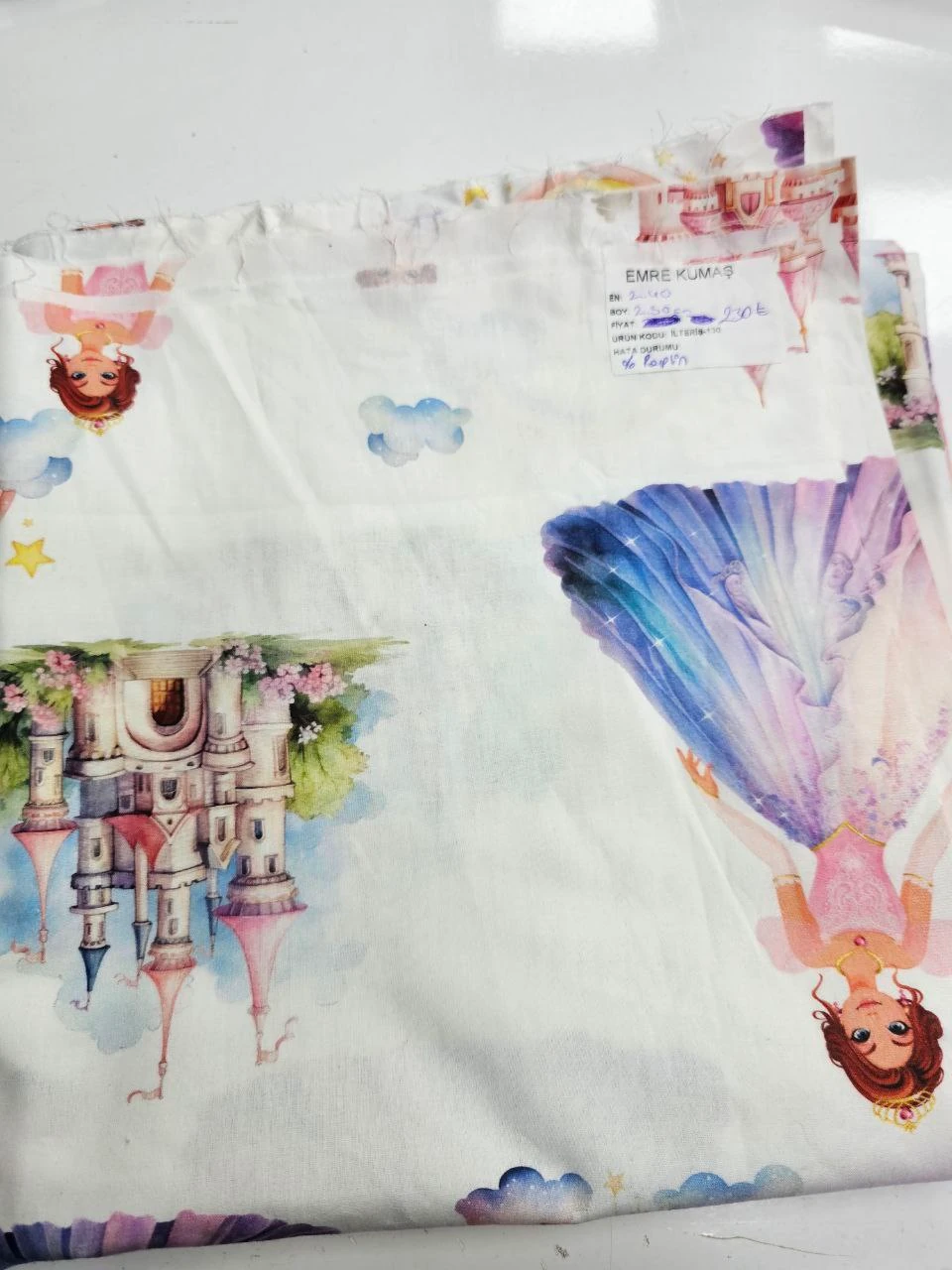 Desenli Nevresimlik Poplin Kumaş