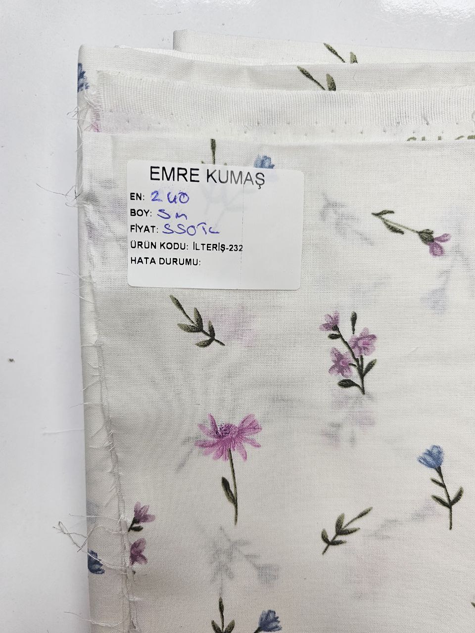 Desenli Nevresimlik Poplin Kumaş