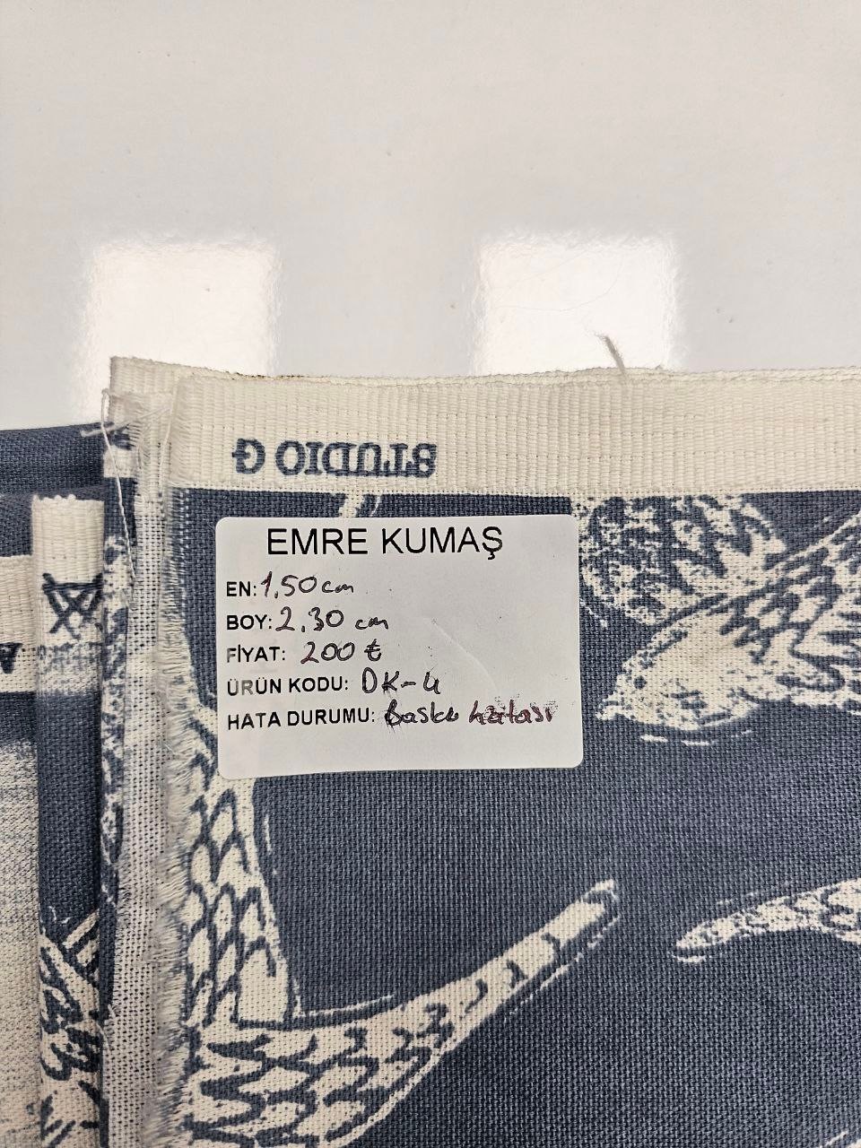 Kuş Desenli Duck Kumaş