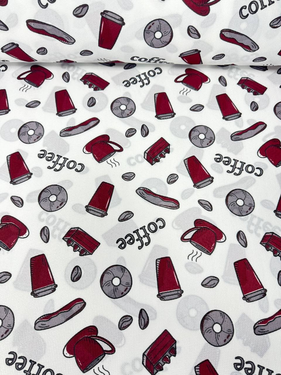 Fuchsia Purple Patterned Carefree Raschel Tablecloth Fabric - Kırmızı