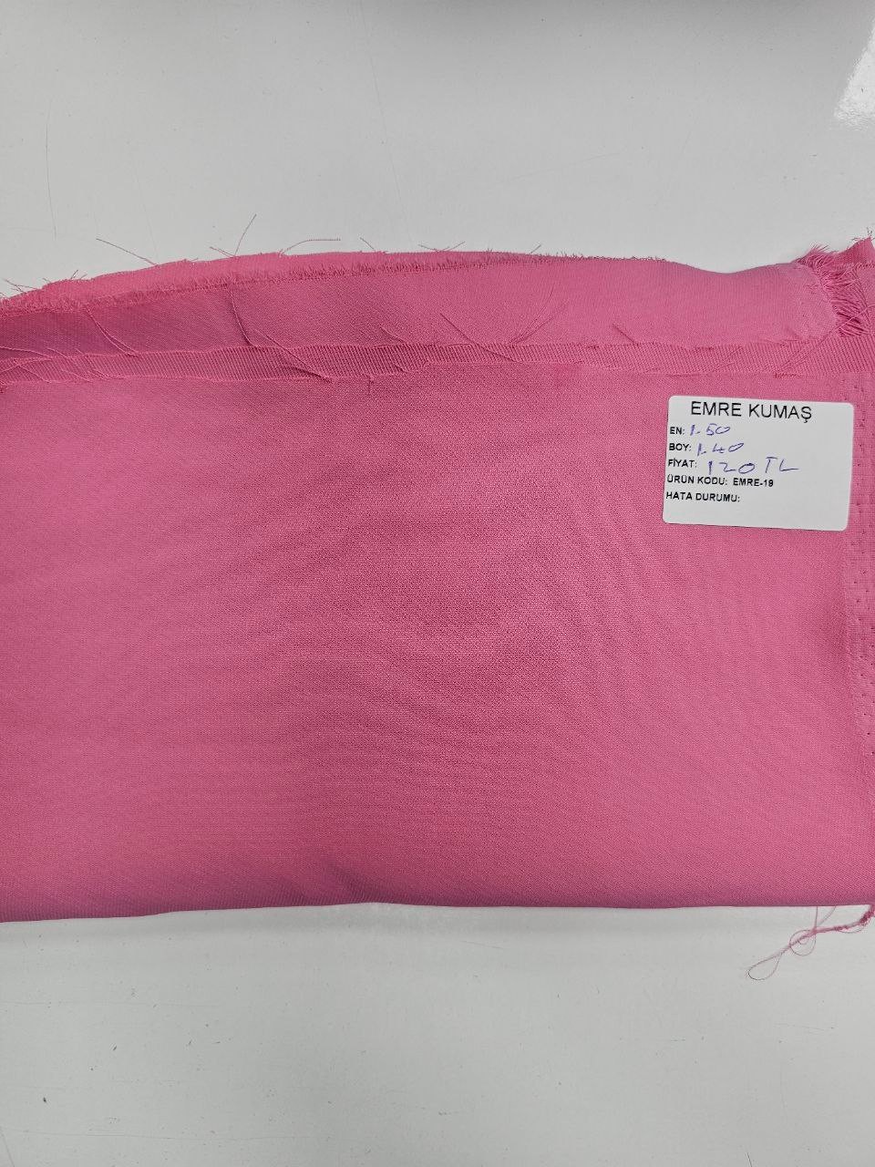 Pembe Renk Giyimlik Krep Kumaş