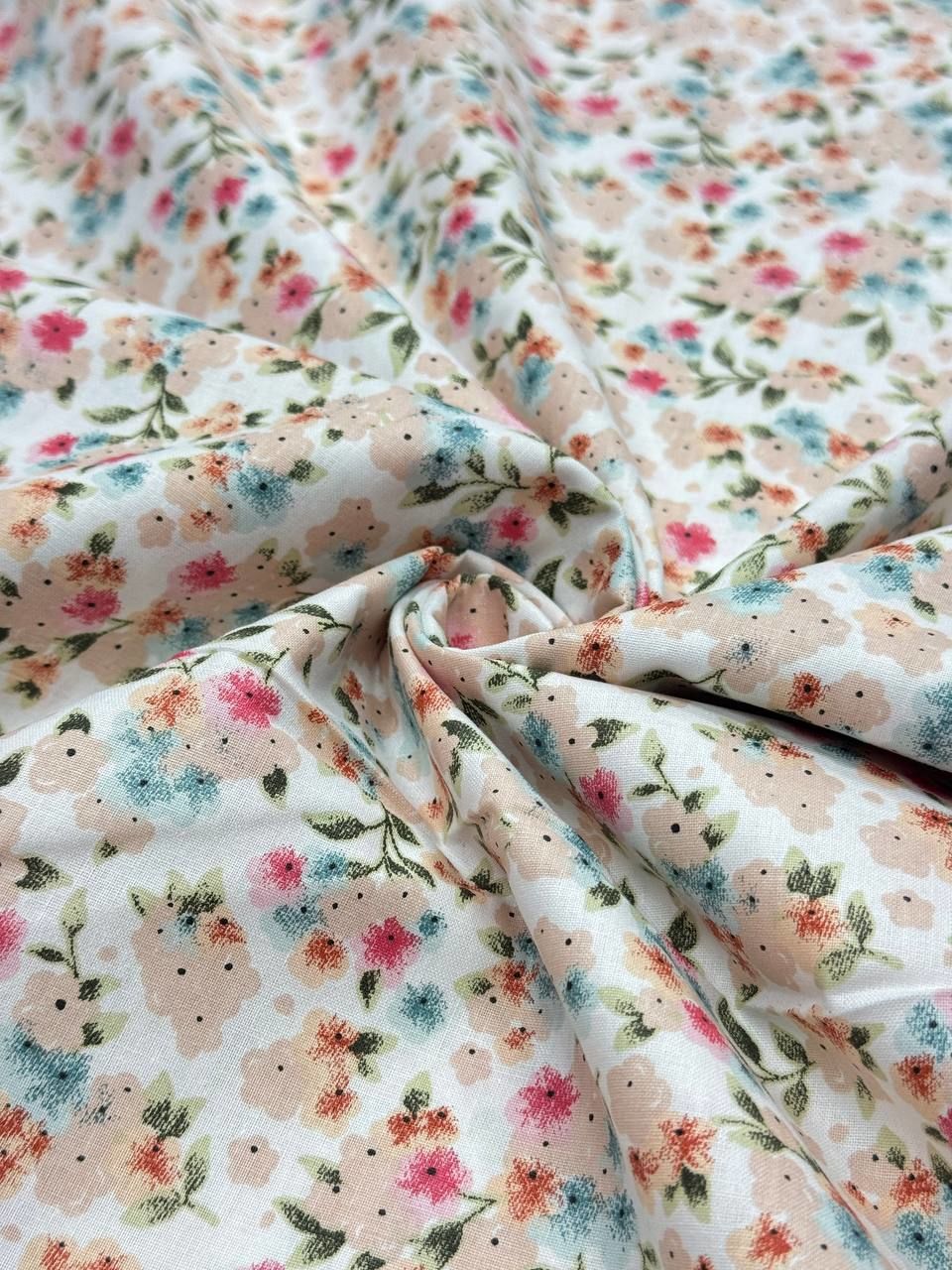 غطاء لحاف ويلا بنقشة زهور من القطن بنسبة 100%، مصنوع من قماش البوبلين