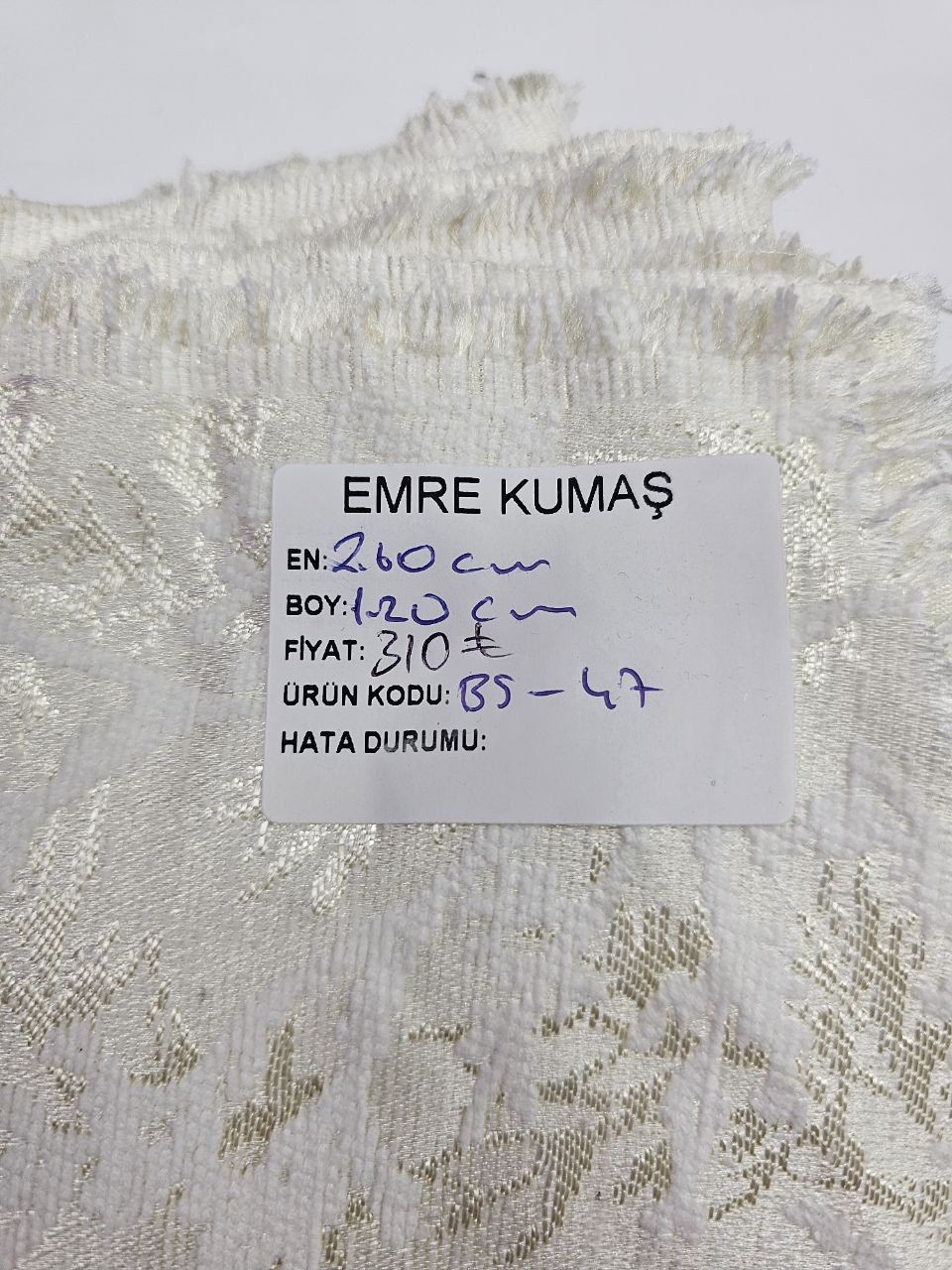 Hayat Ağacı Desenli Şönil Pike Kumaşı