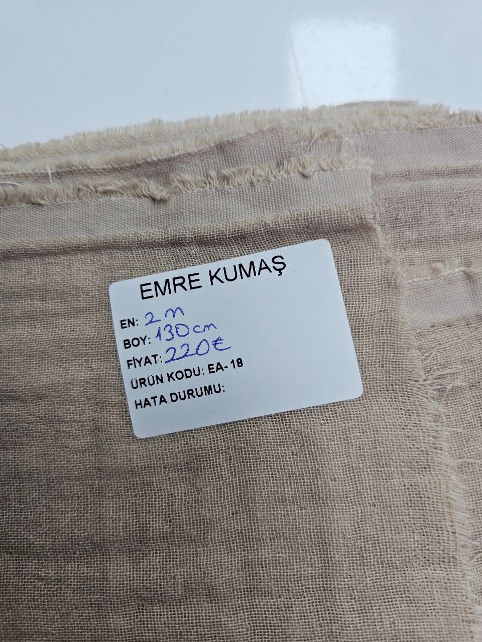 Düz Renk Giyimlik Müslin Bezi Kumaşı