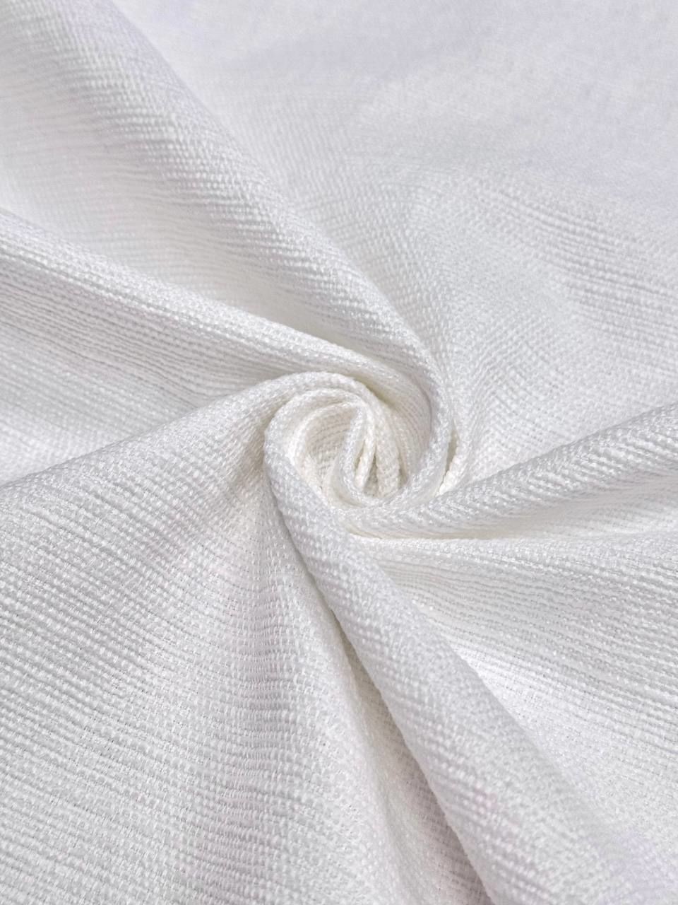 White Linen Upholstery Fabric
