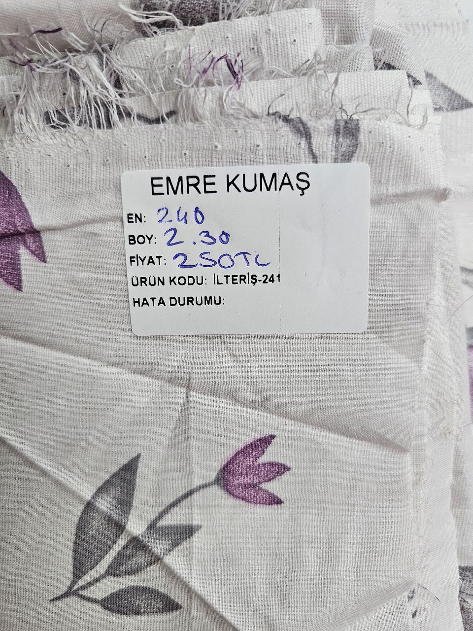 Desenli Nevresimlik Poplin Kumaş