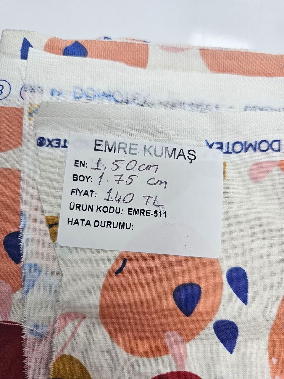 Meyve Desenli Giyimlik Poplin Kumaş