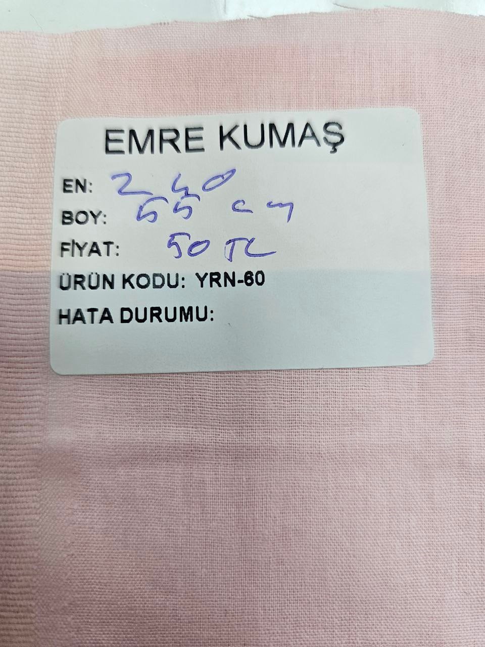Pudra Renk Nevresimlik Poplin Kumaş