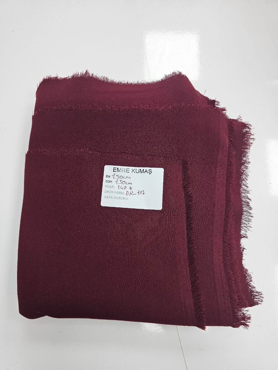 Vişne Çürüğü Renk Krep Kumaş