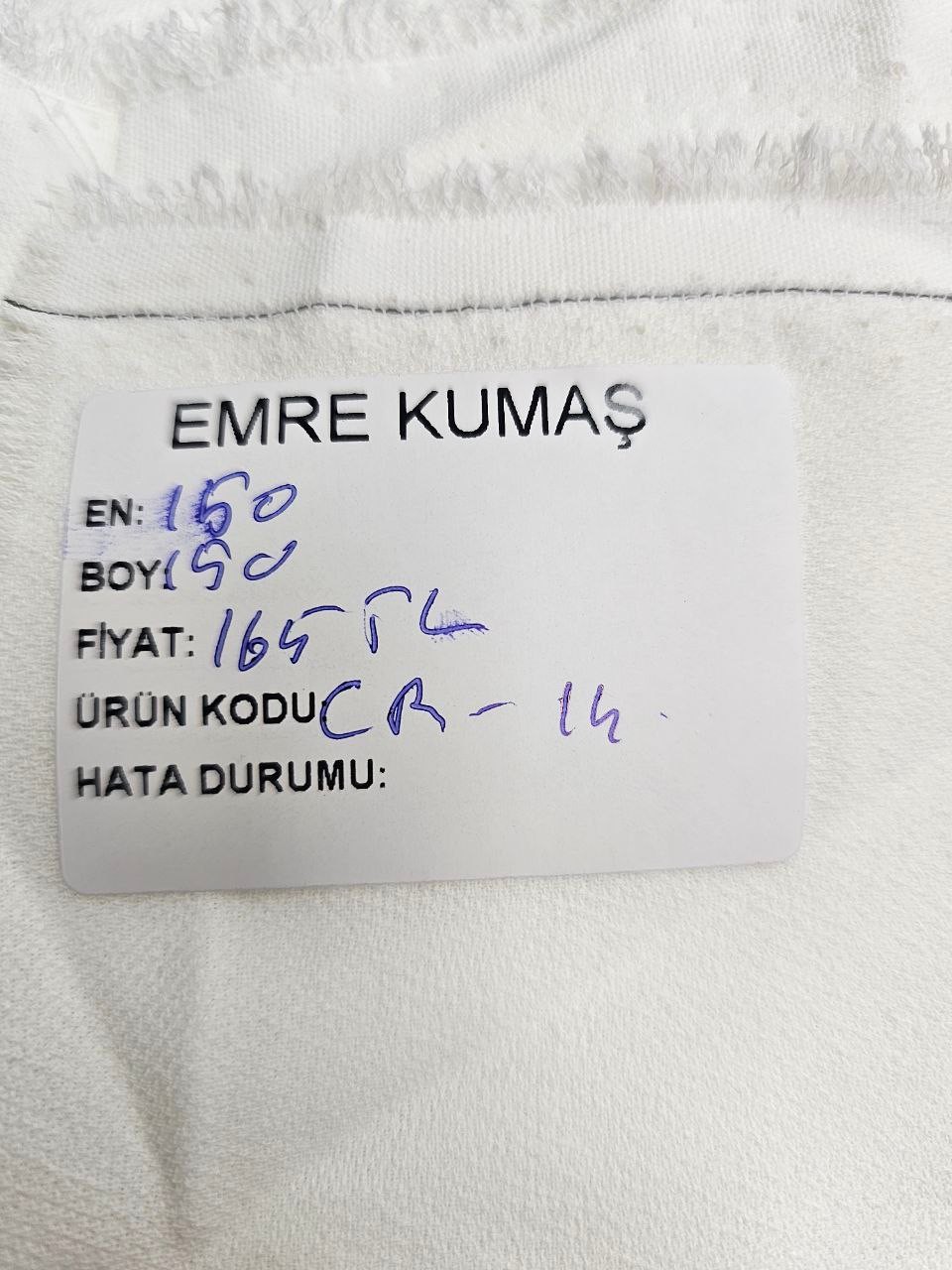 Düz Renk Giyimlik Krep Kumaş