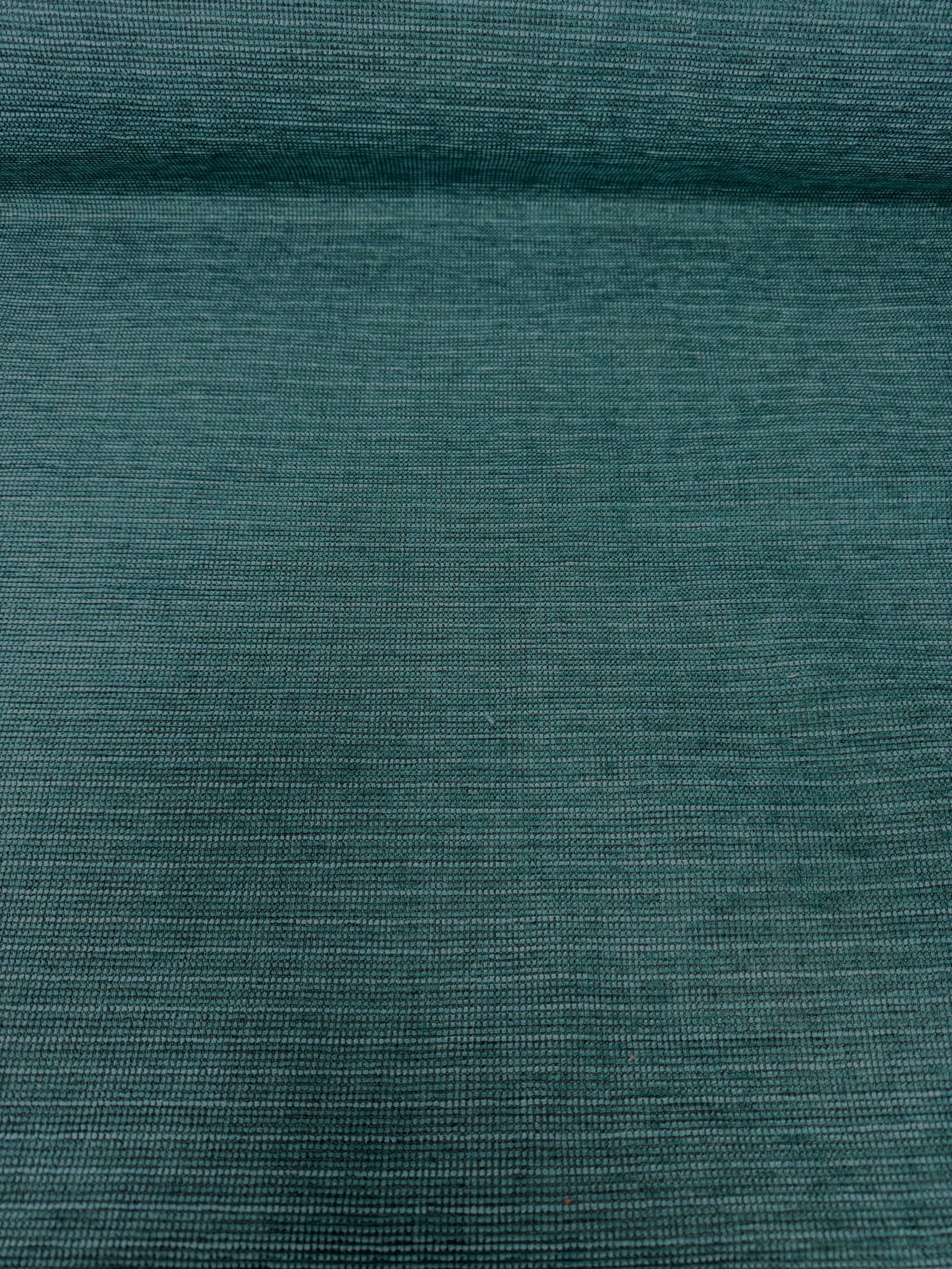 Petrol Yeşili Keten Döşemelik Kumaş