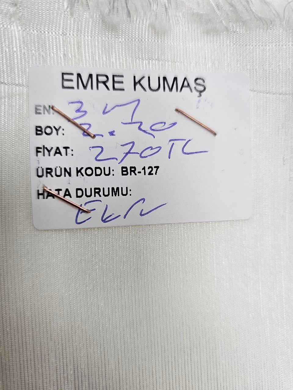 Ekru Renk Osmanlı İpeği