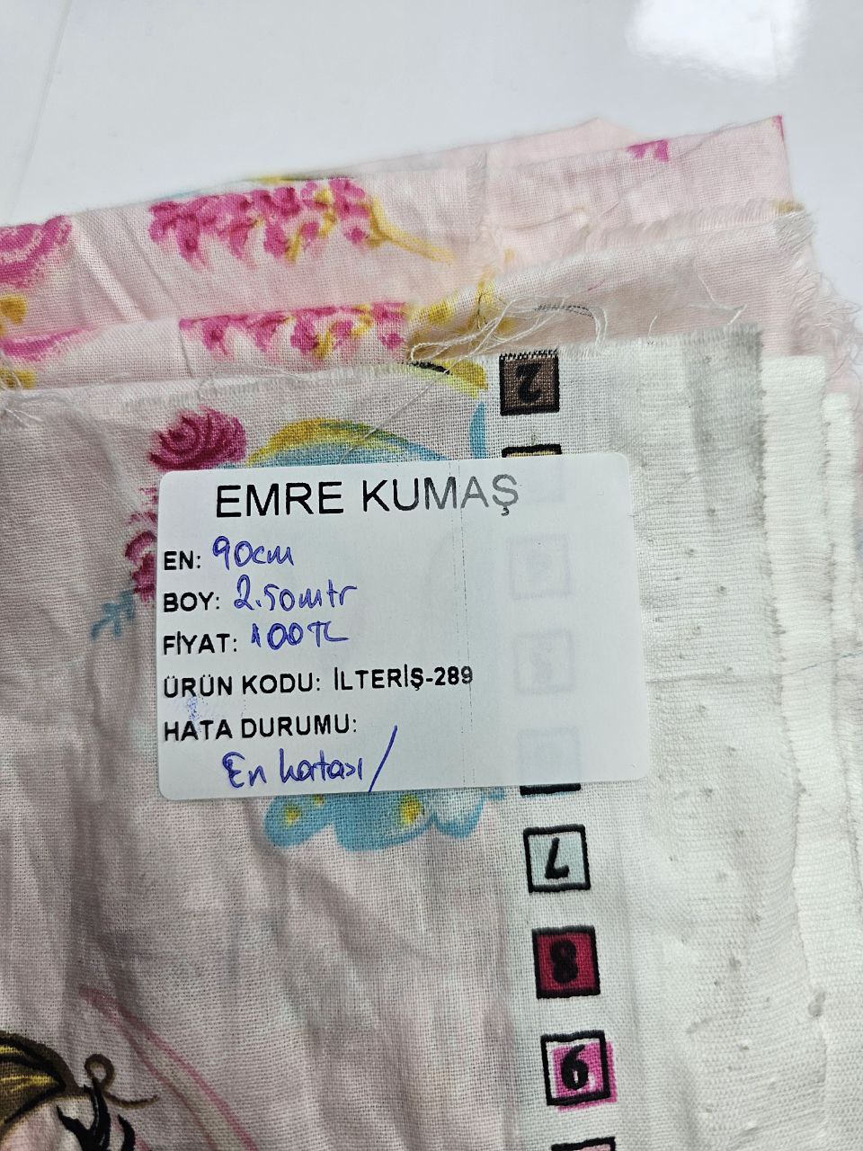 Desenli Nevresimlik Poplin Kumaş