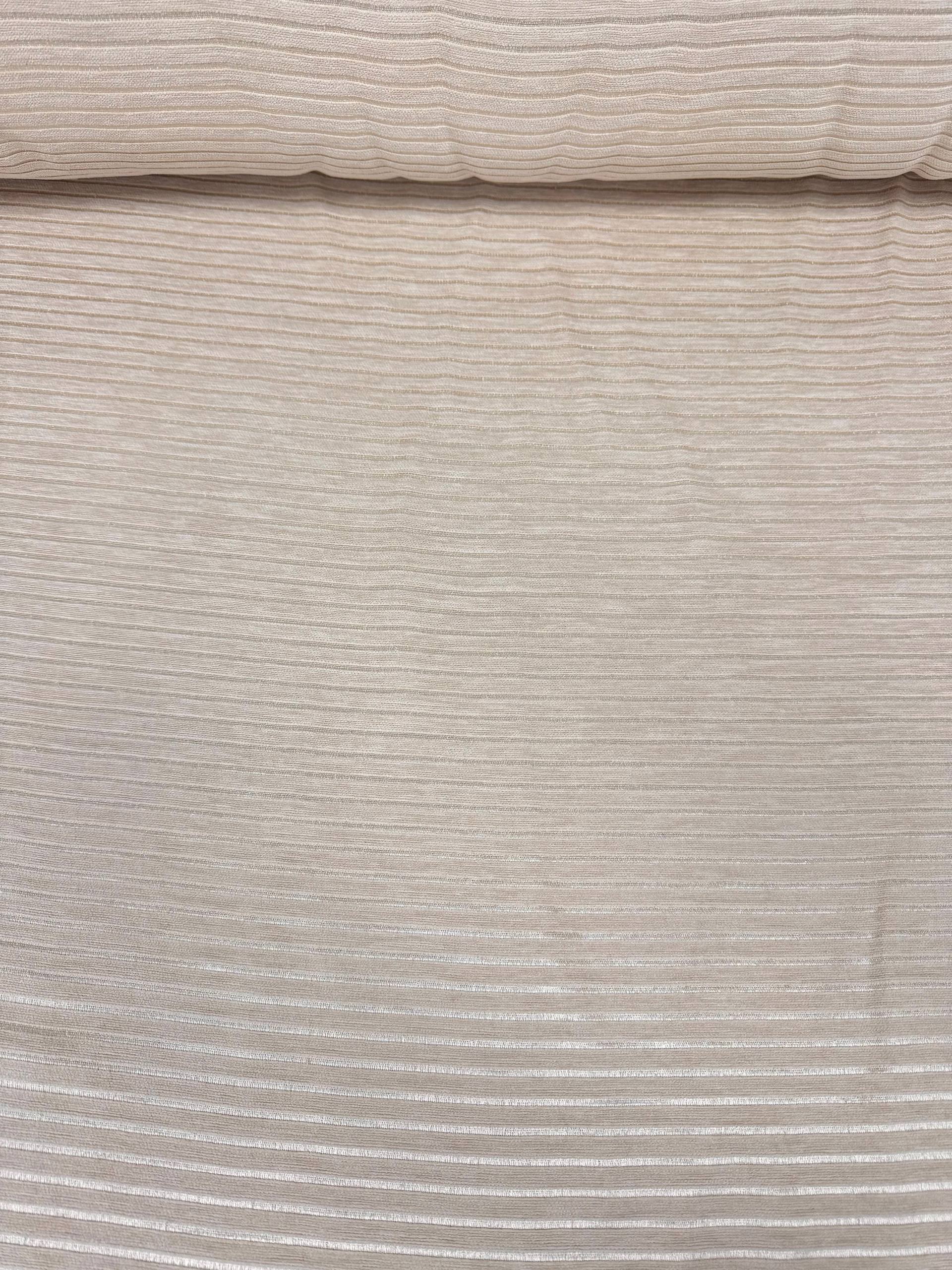 Lux Kapuçino Fitil Desenli Şönil Pike Kumaş