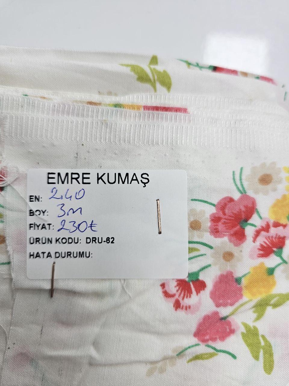 Desenli Nevresimlik Poplin Kumaş