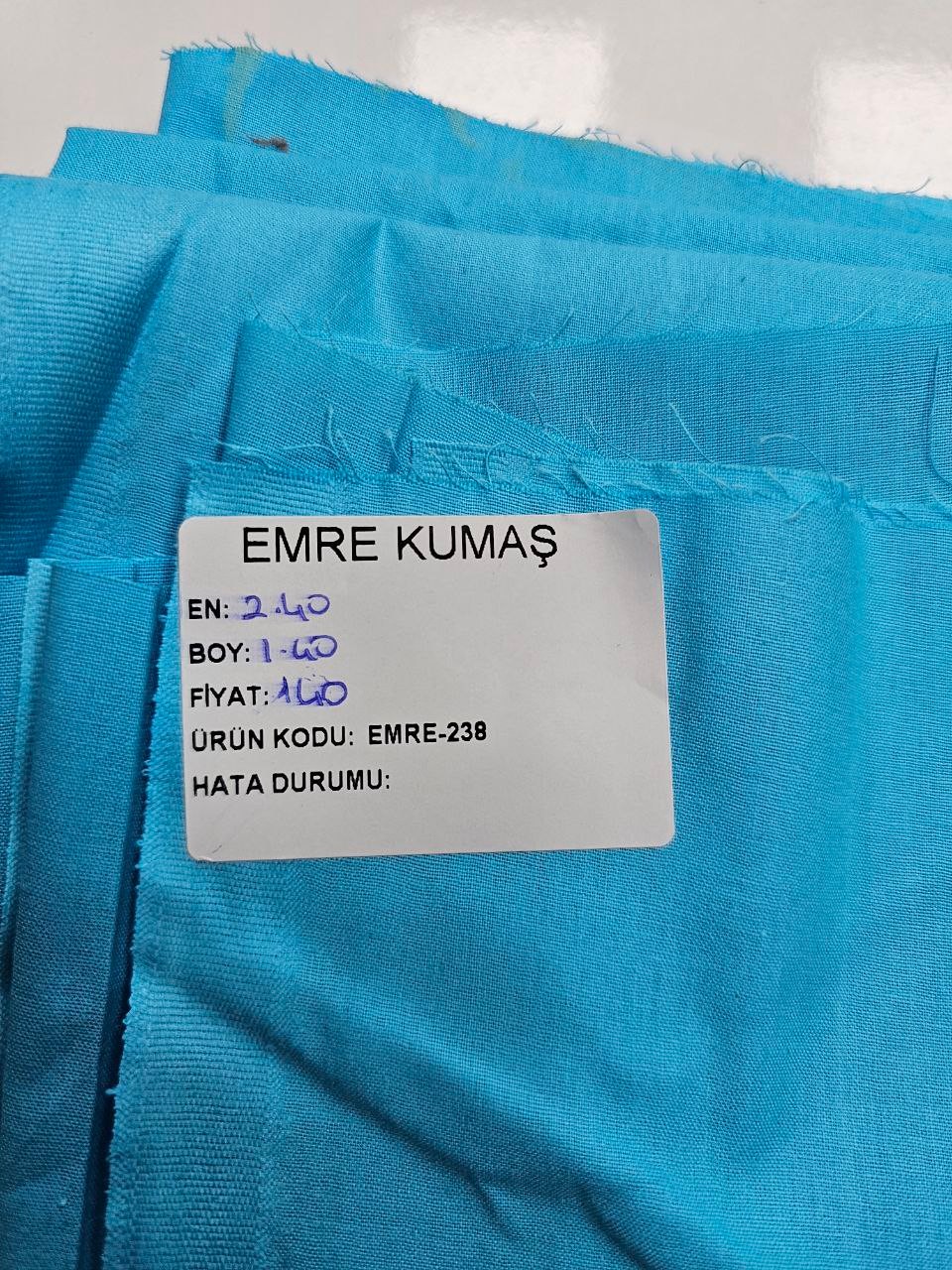 Mavi Renk Nevresimlik Poplin Kumaş