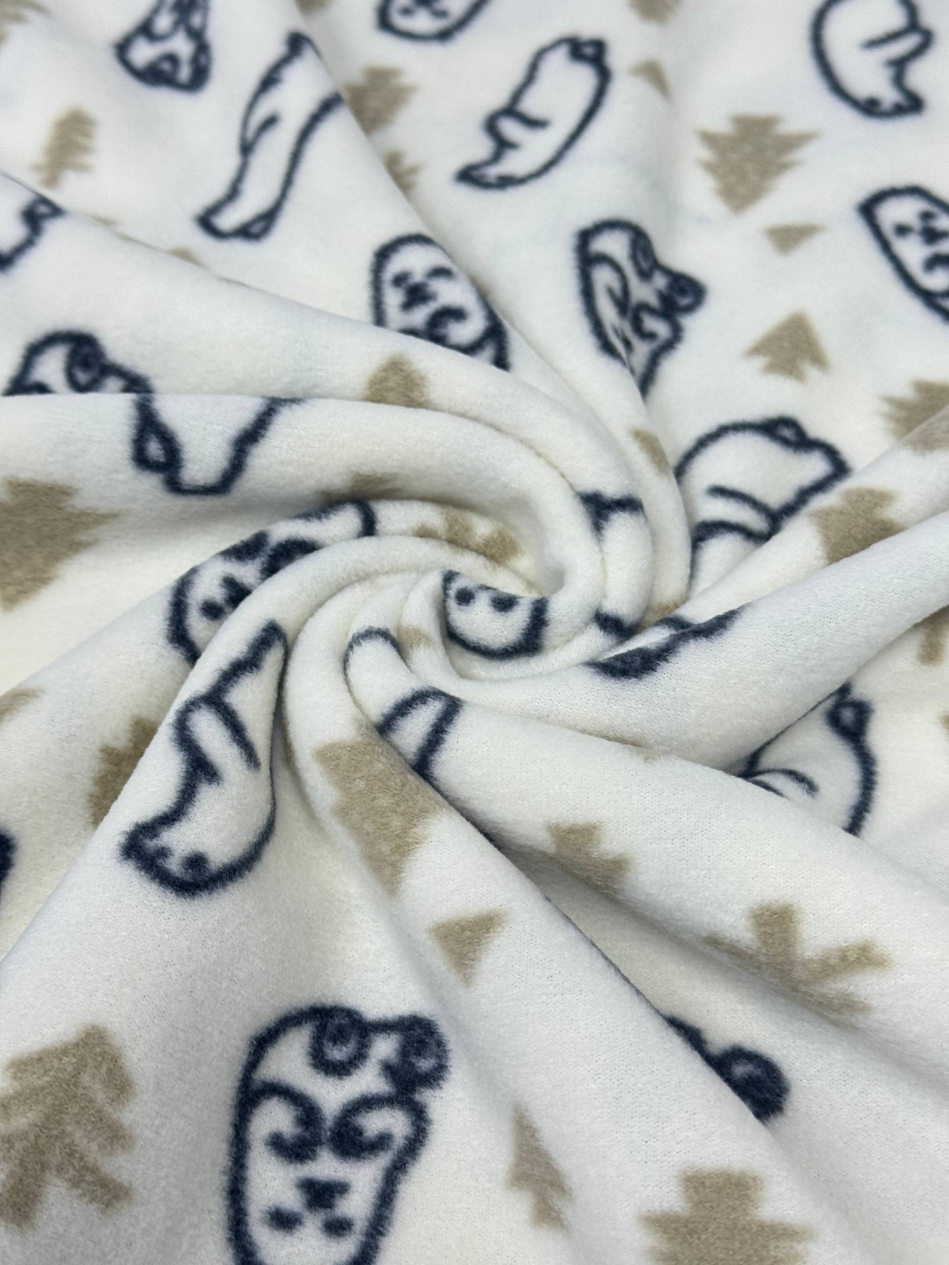 Patterned Polar Fleece Fabric