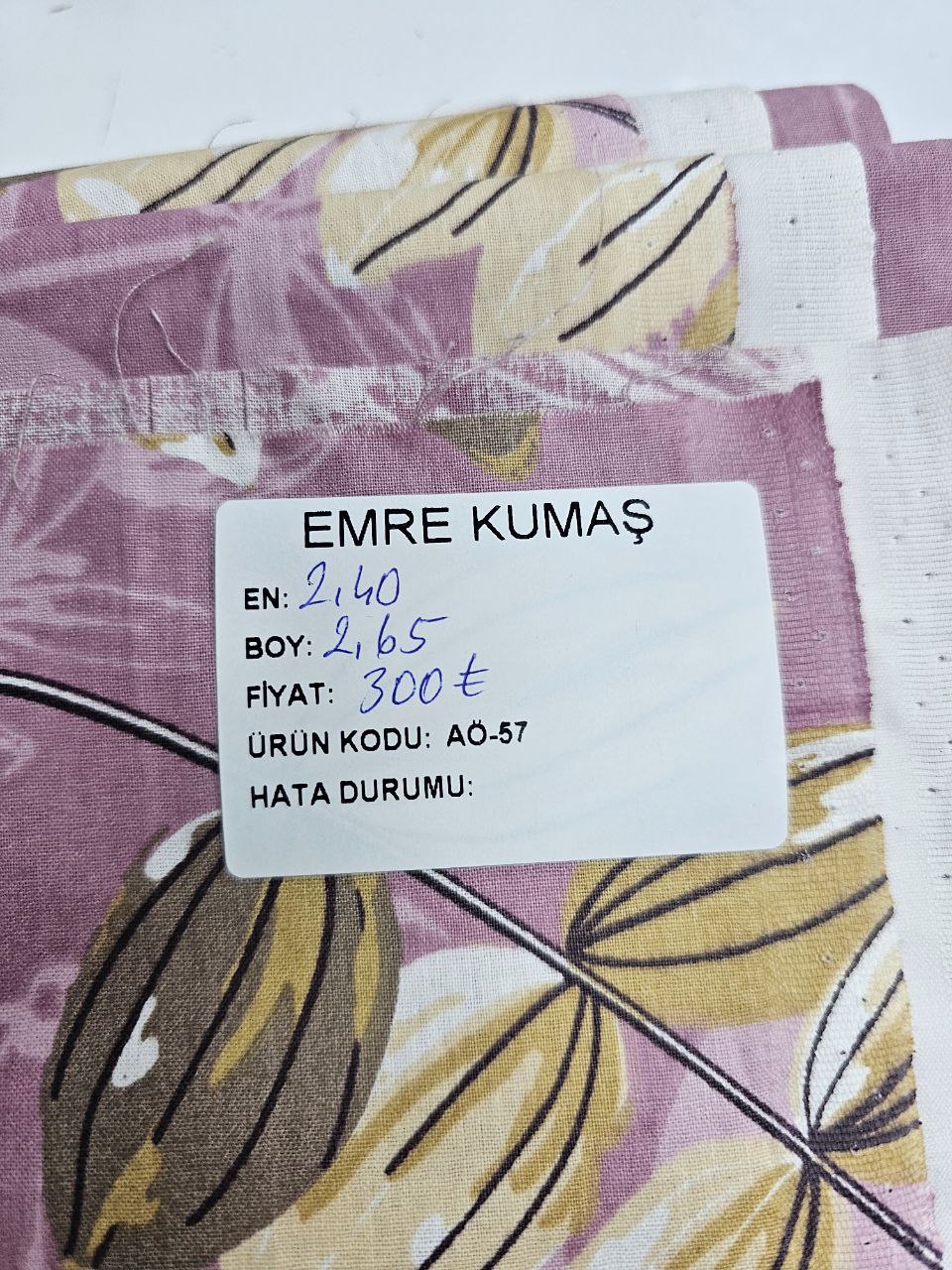 Desenli Nevresimlik Poplin Kumaş