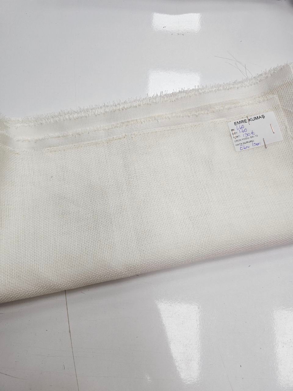 Ekru Simsiz Linen Kumaş